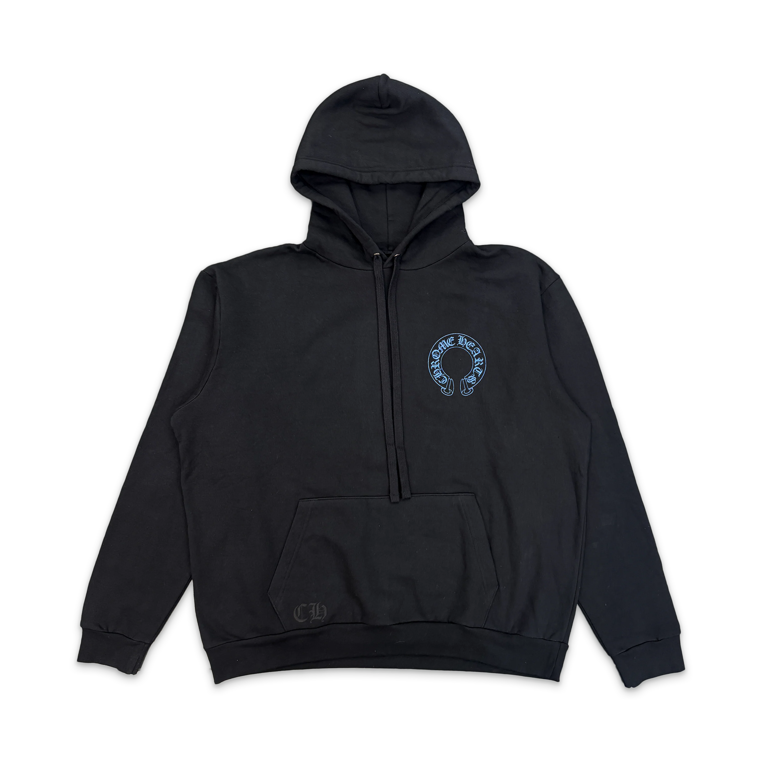 Horseshoe Script Friends & Family Hoodie "Blue Glitter"