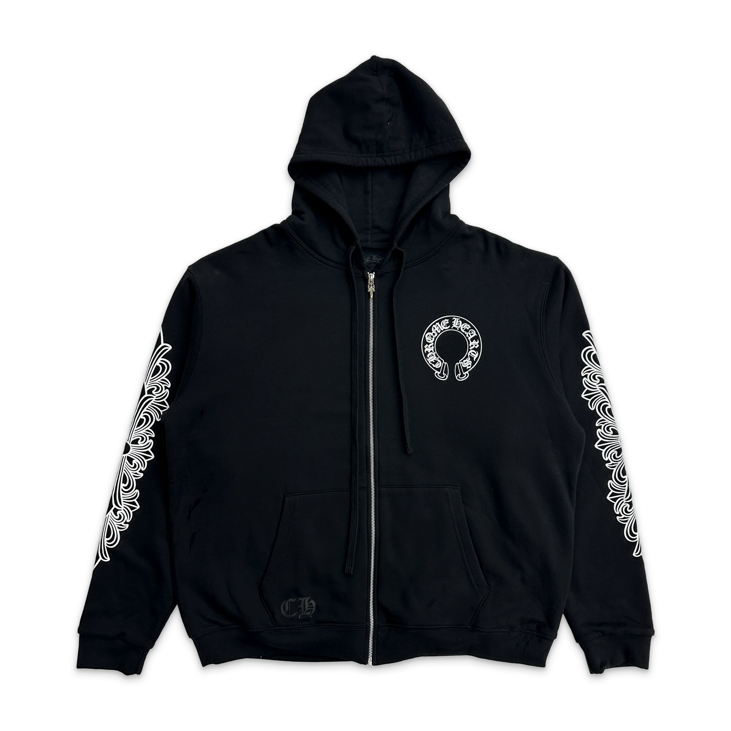 Horseshoe Thermal Zip Up Hoodie "Black"