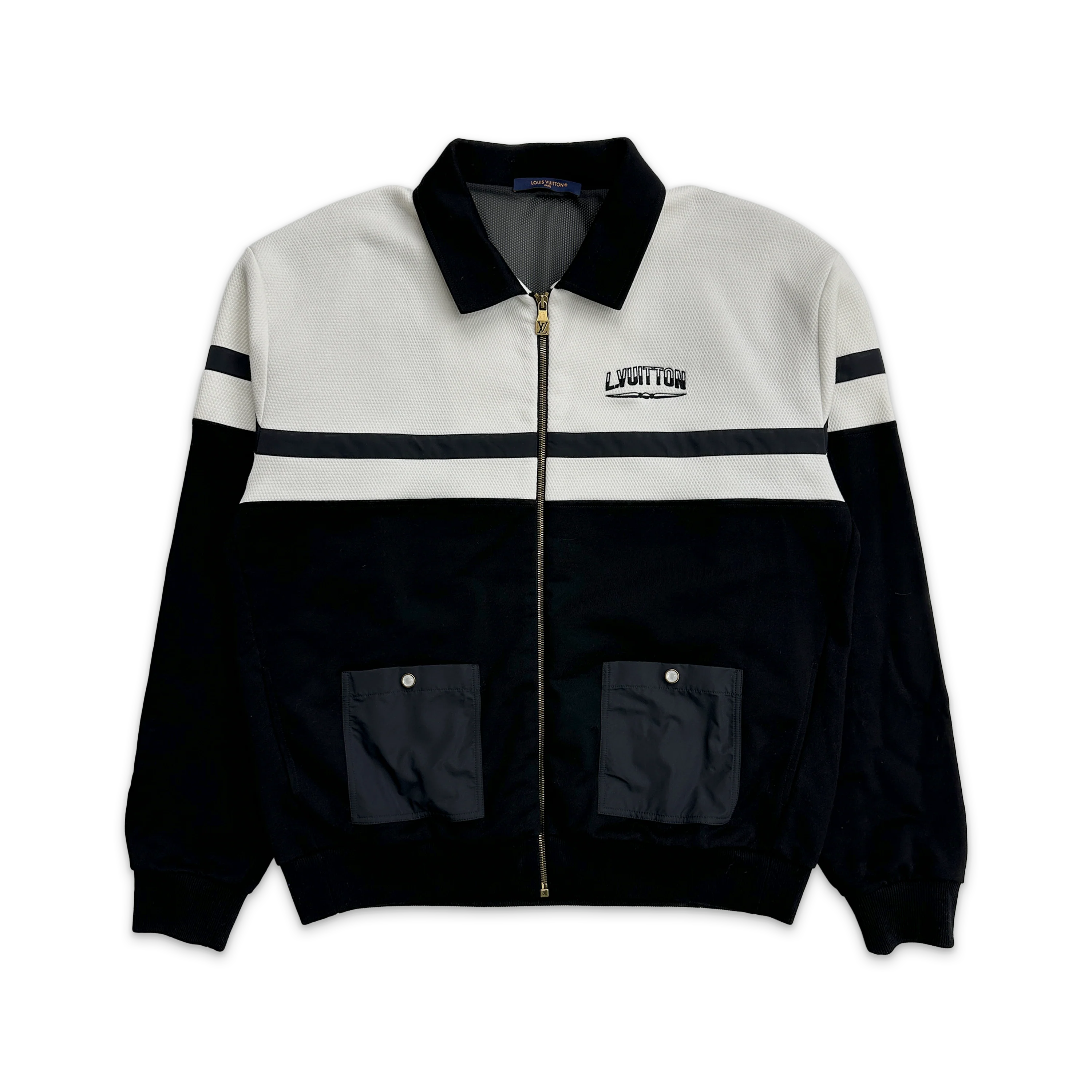 Hybrid Jersey Jacket "Black/White"