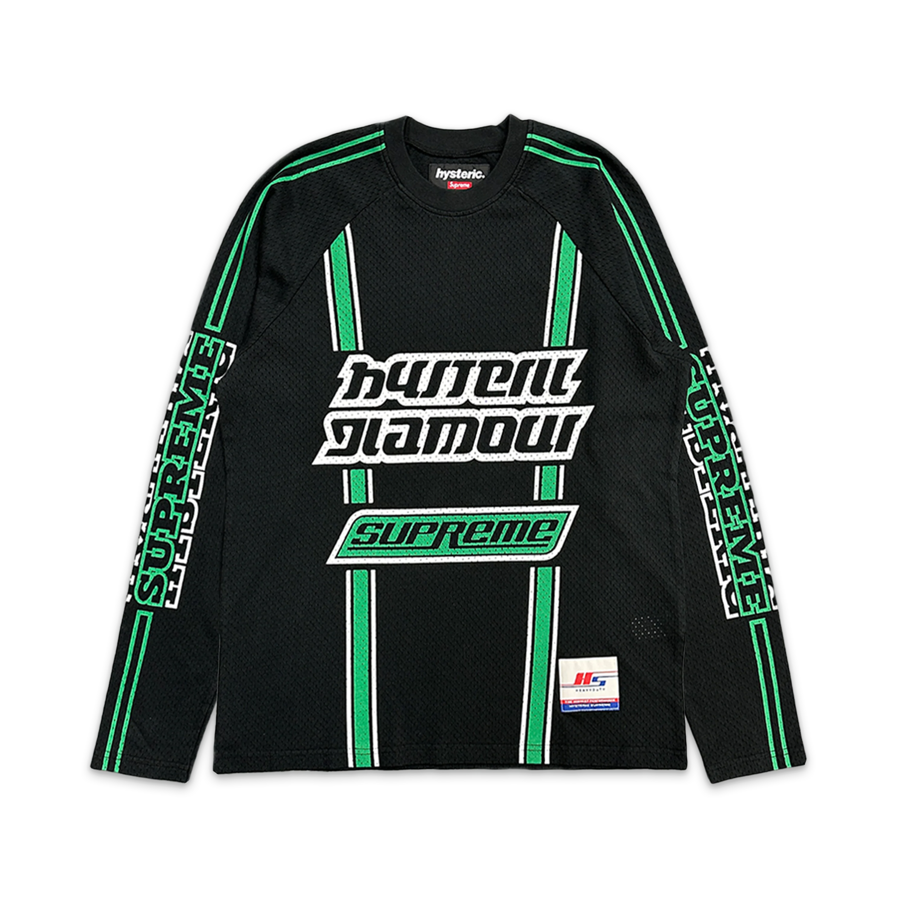 Hysteric Glamour Mesh L/S Jersey "Black/Green"