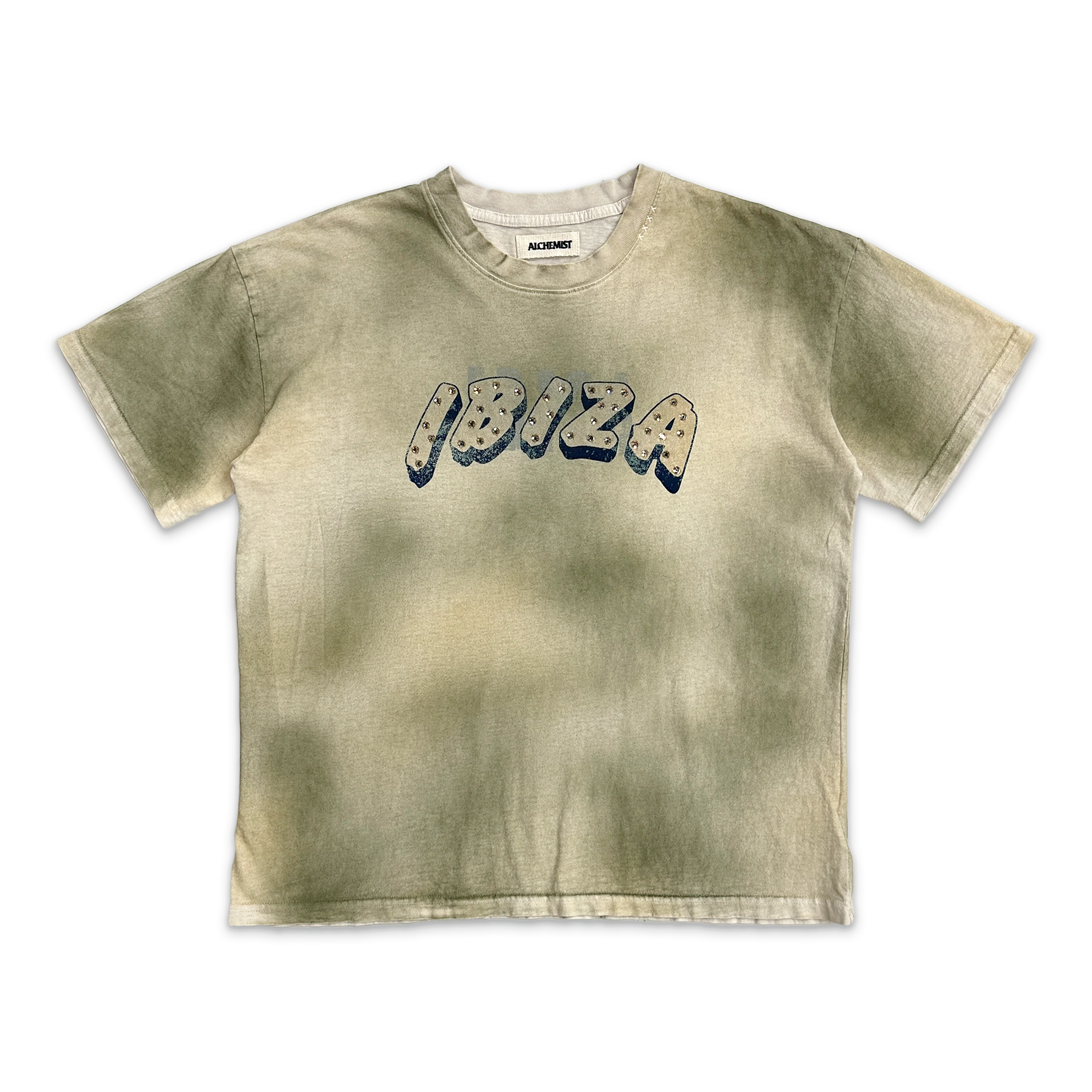 Ibiza Crystal T Shirt "Camo Wash"