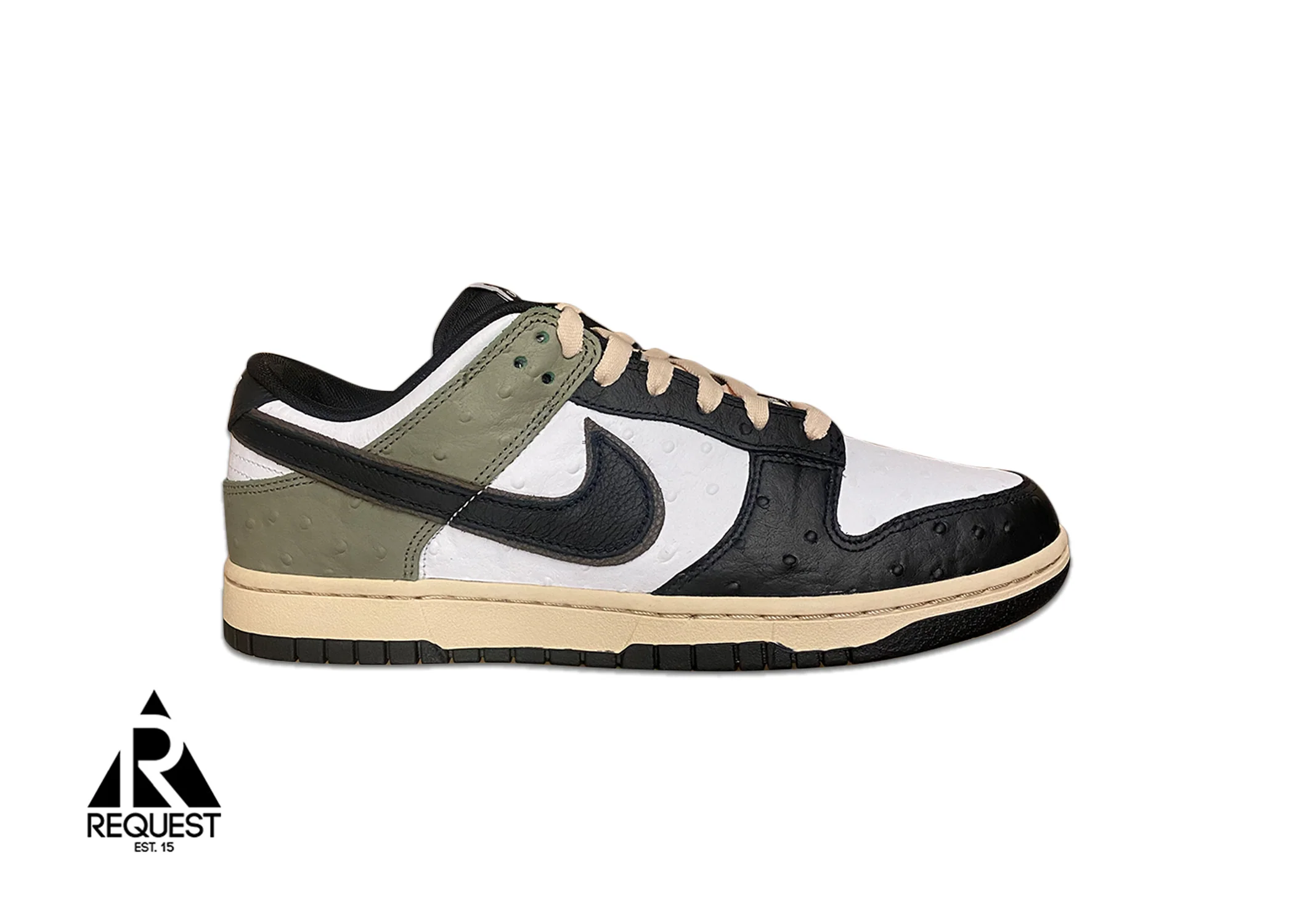 ID Dunk Low "Clay Green Ostrich Brown Swoosh"
