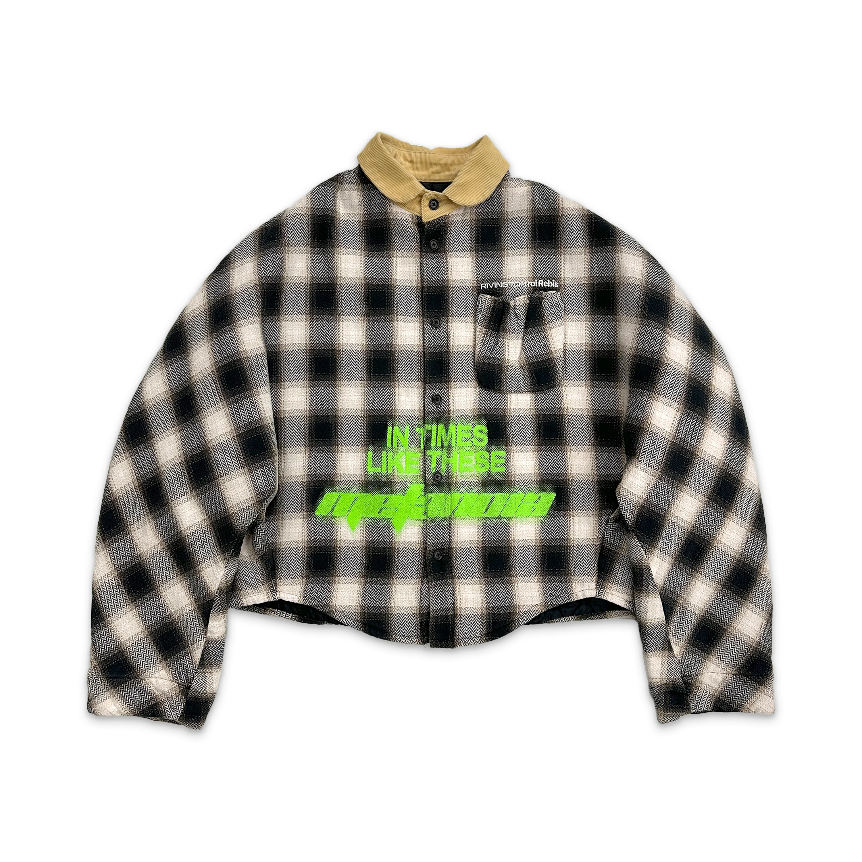 In Times Like These Abraxas Shirt "Black Plaid"