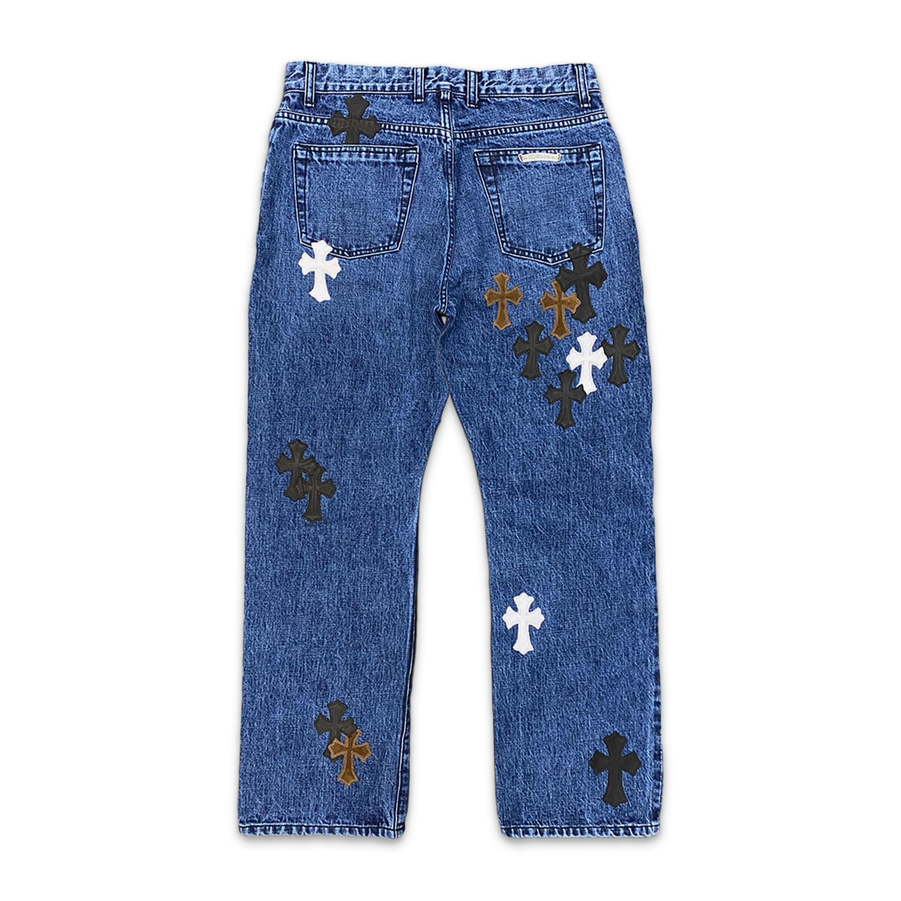 Indigo Fleur Denim "Brown Black & White Crosses" - Image 2