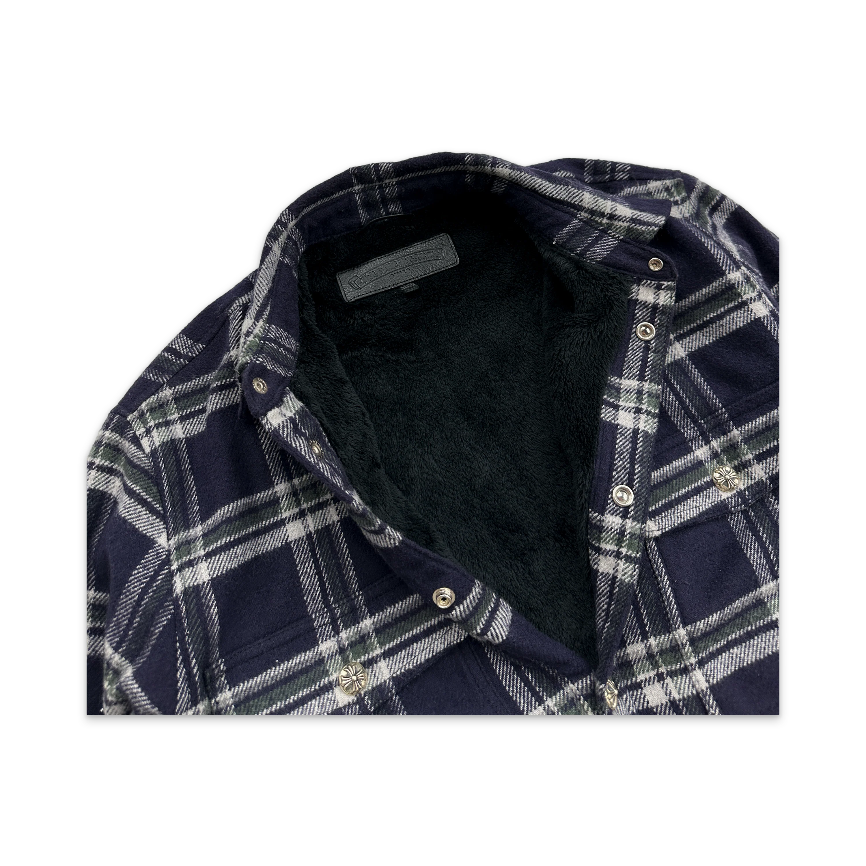 Insulated Flannel Jacket "Navy" - Image 2