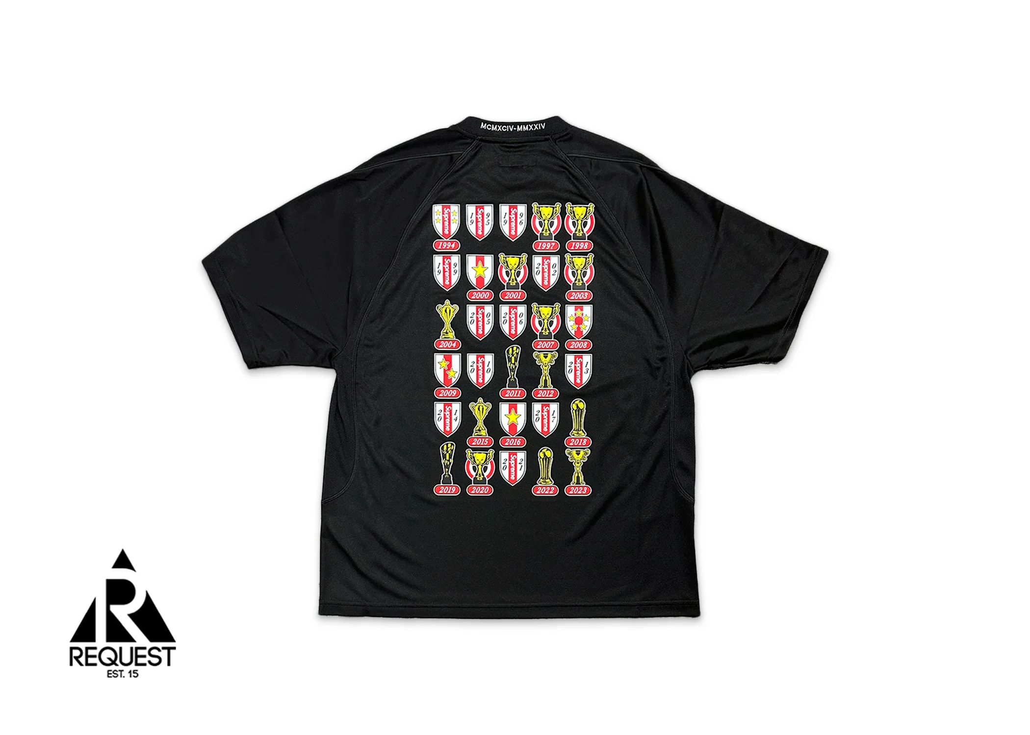 Jacquard Soccer Jersey "Black - Image 2