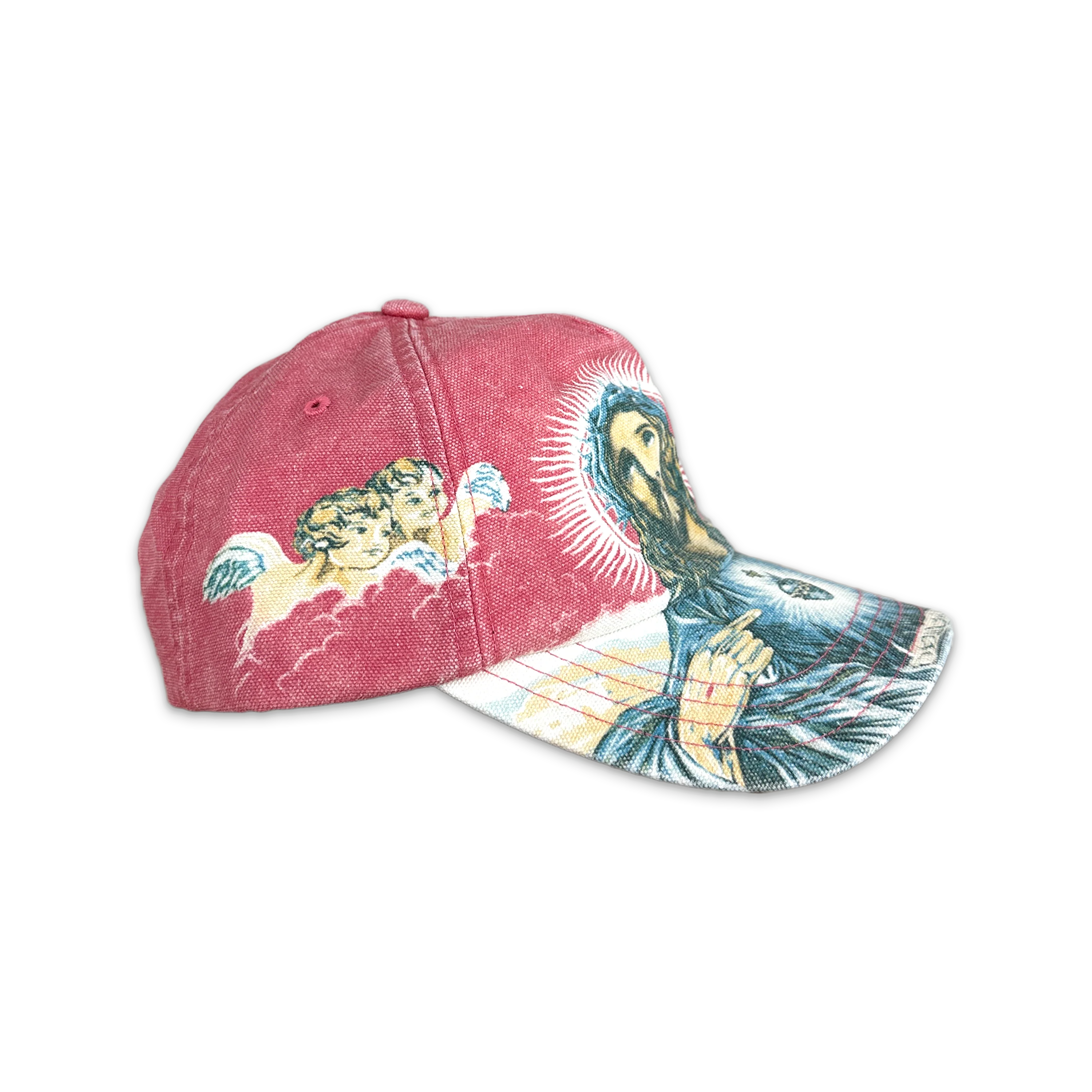 Jesus 5-Panel Hat FW25 "Light Red" - Image 2