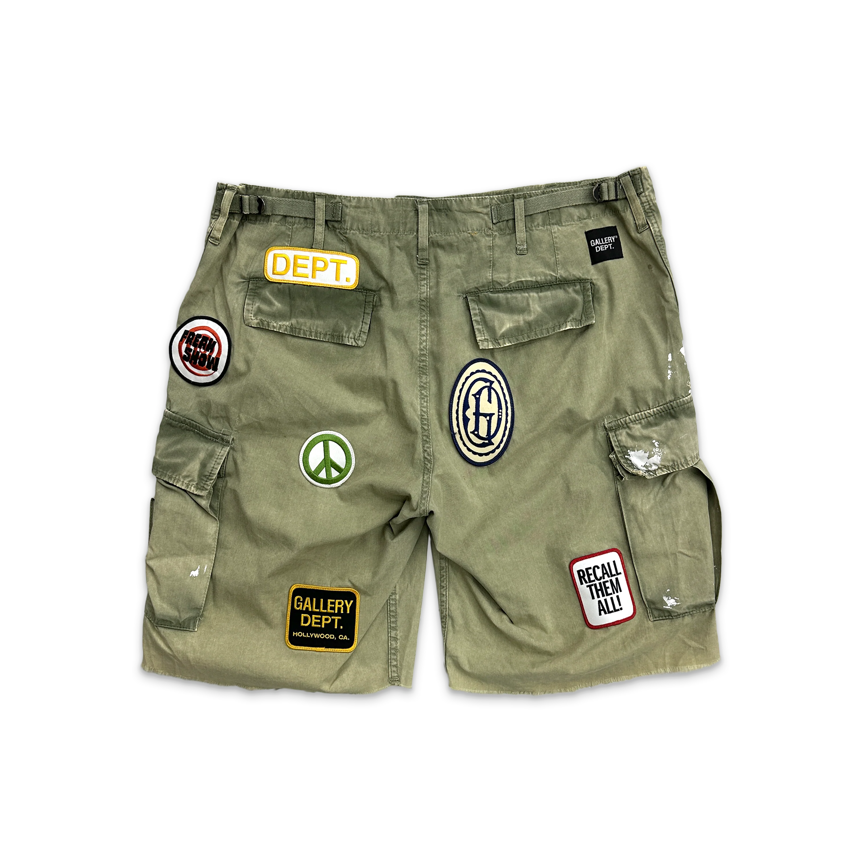 Kenzie Fatigue Cargo Shorts "Olive" - Image 2