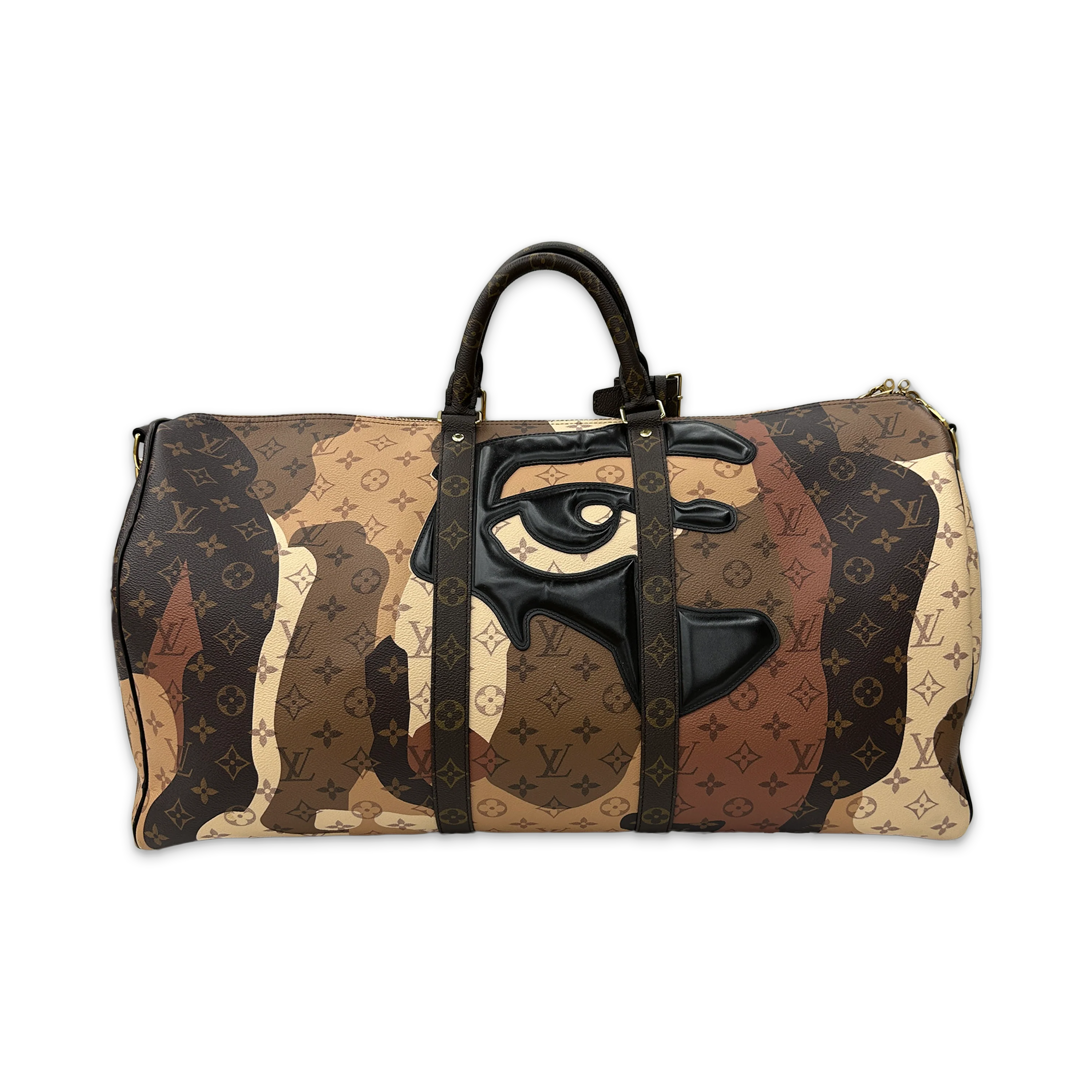 KidSuper Keepall Bandouliere 55 "Brown Monogram"