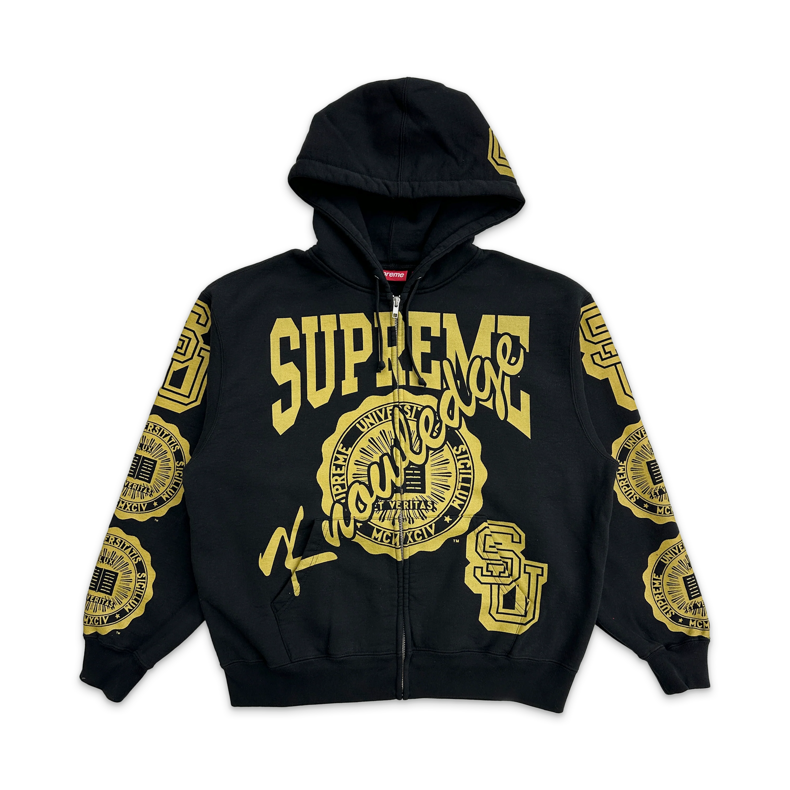 Knowledge Reigns Zip Up Hooded Sweatshirt FW25 "Black"