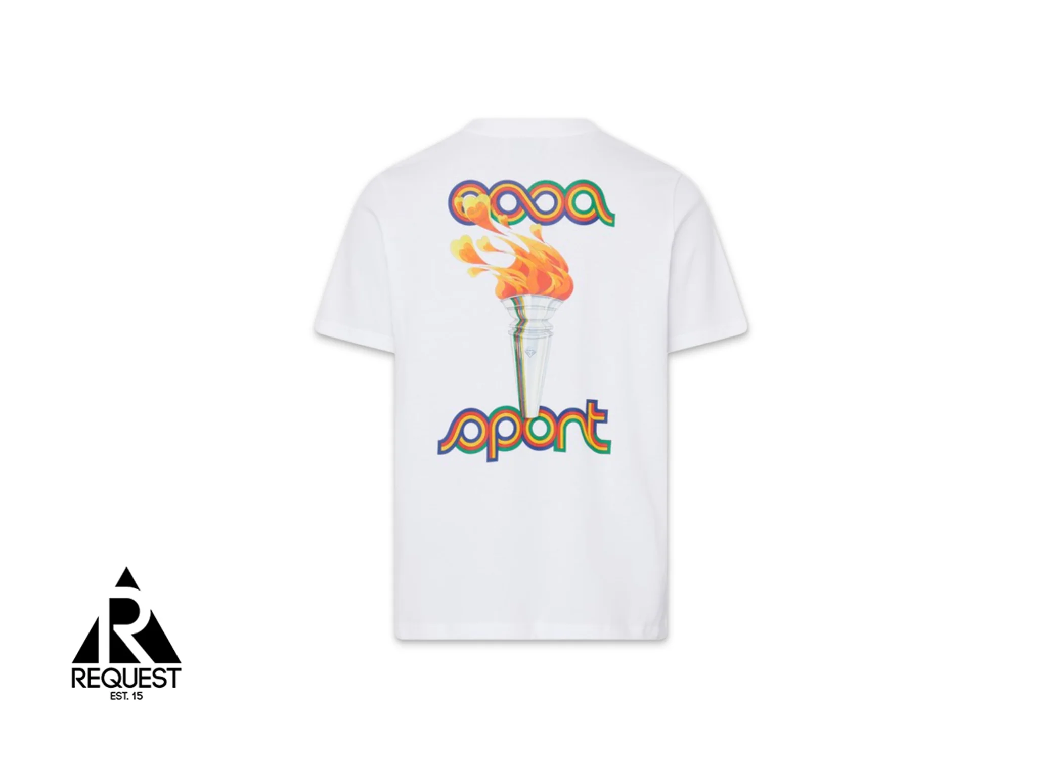 La Flamme Du Sport Printed Tee "White" - Image 2