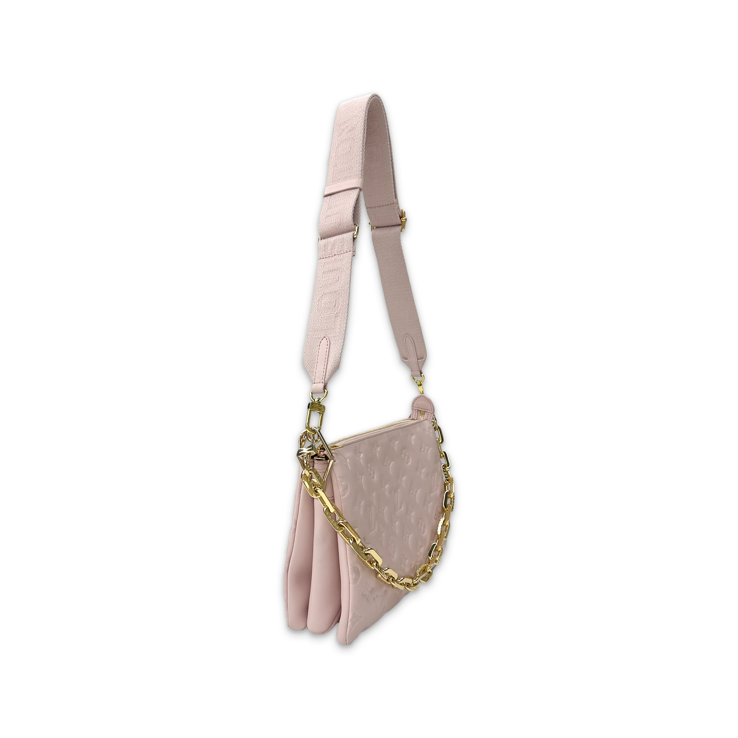Lambskin Embossed Monogram Coussin PM "Rose" - Image 2