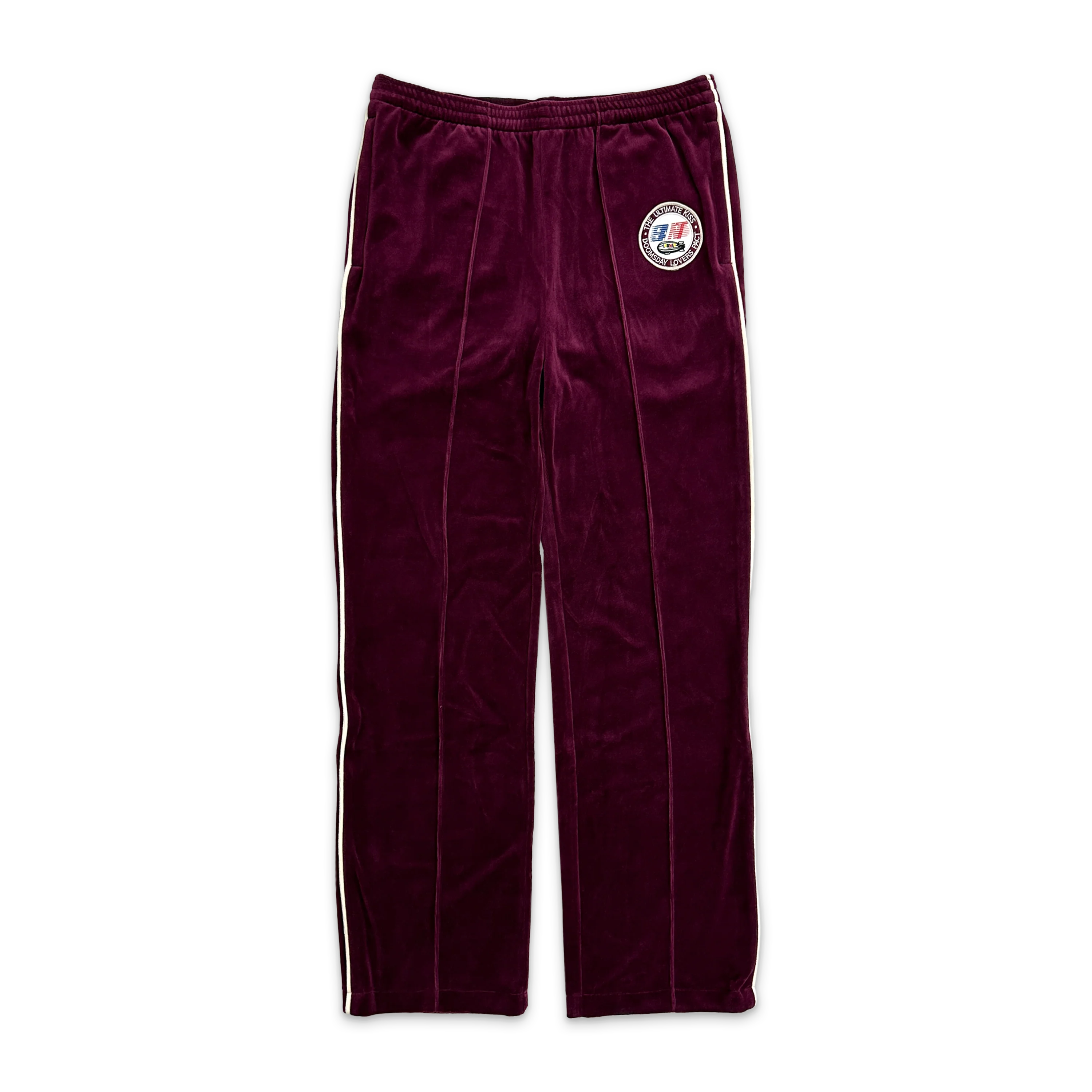 Lastman Velour Track Pants "Burgundy"
