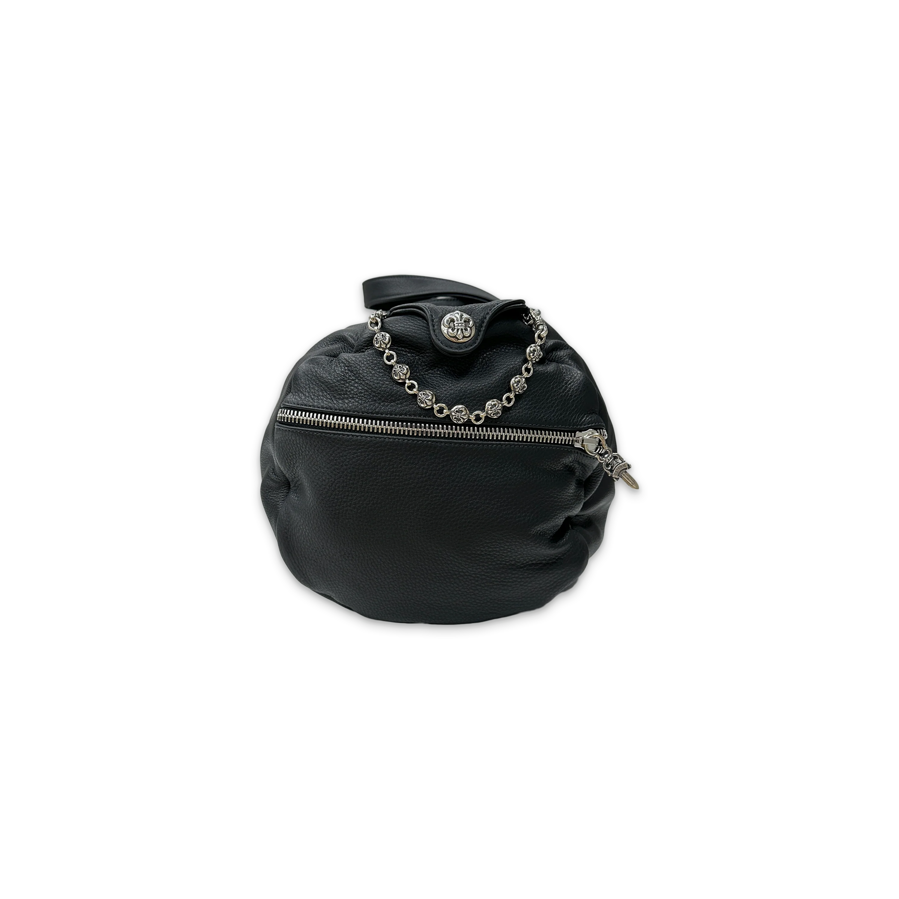 Le Fleur Leather Duffle Bag "Black" - Image 2