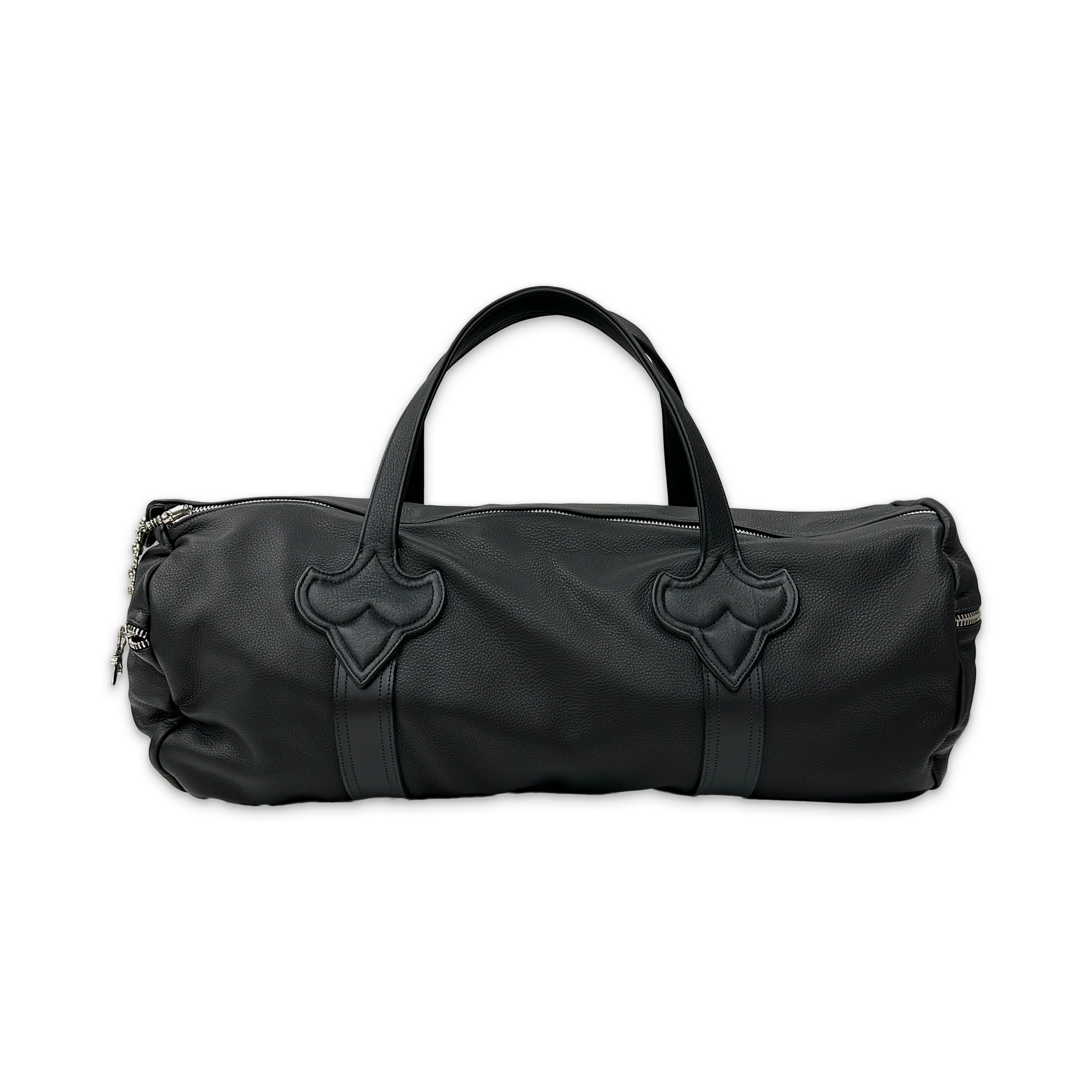 Le Fleur Leather Duffle Bag "Black" - Image 4