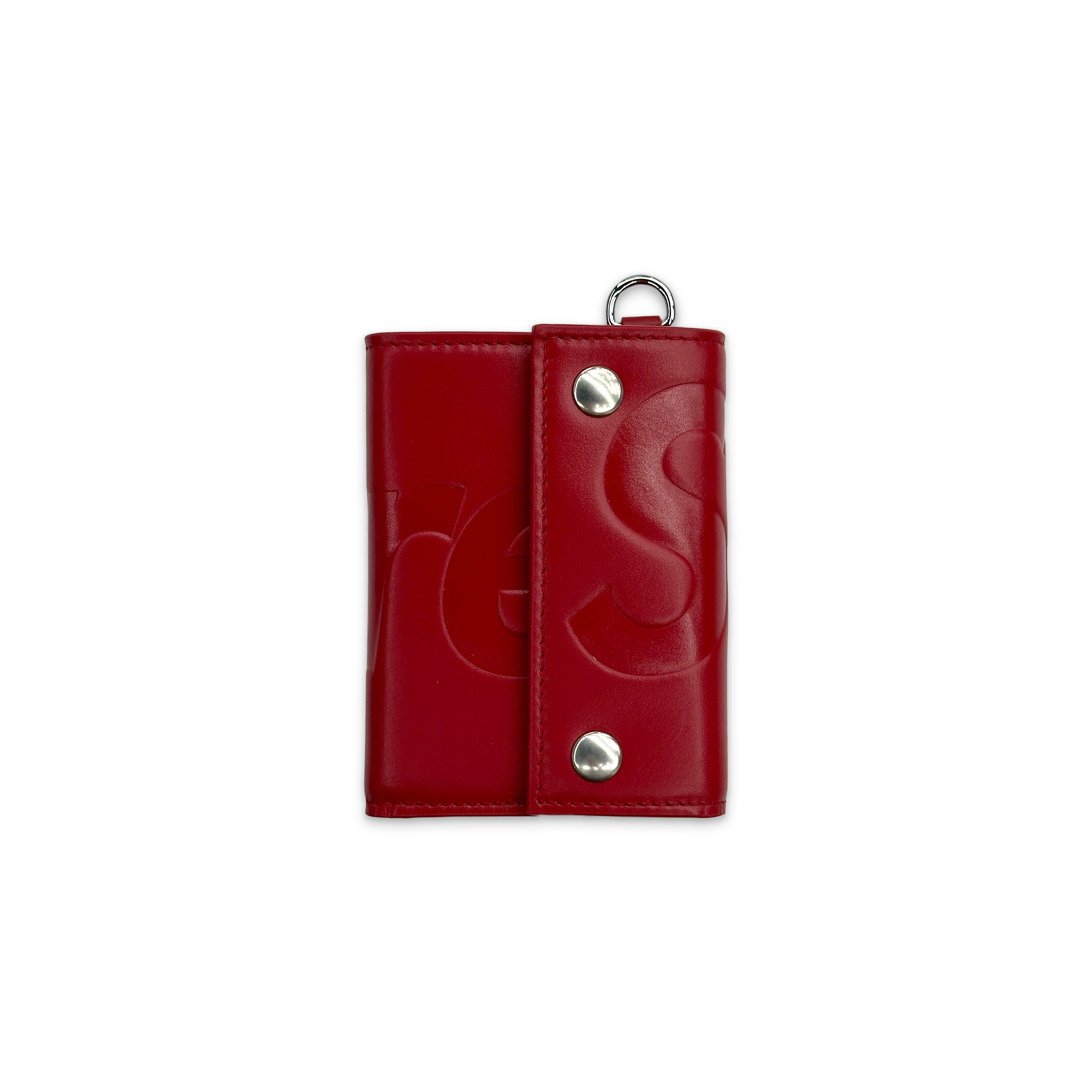 Leather Chain Wallet "Red (FW25)"