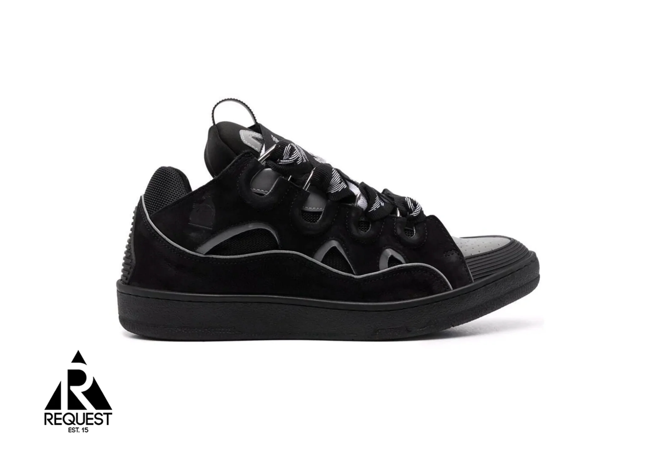Leather Curb "Black Reflective"