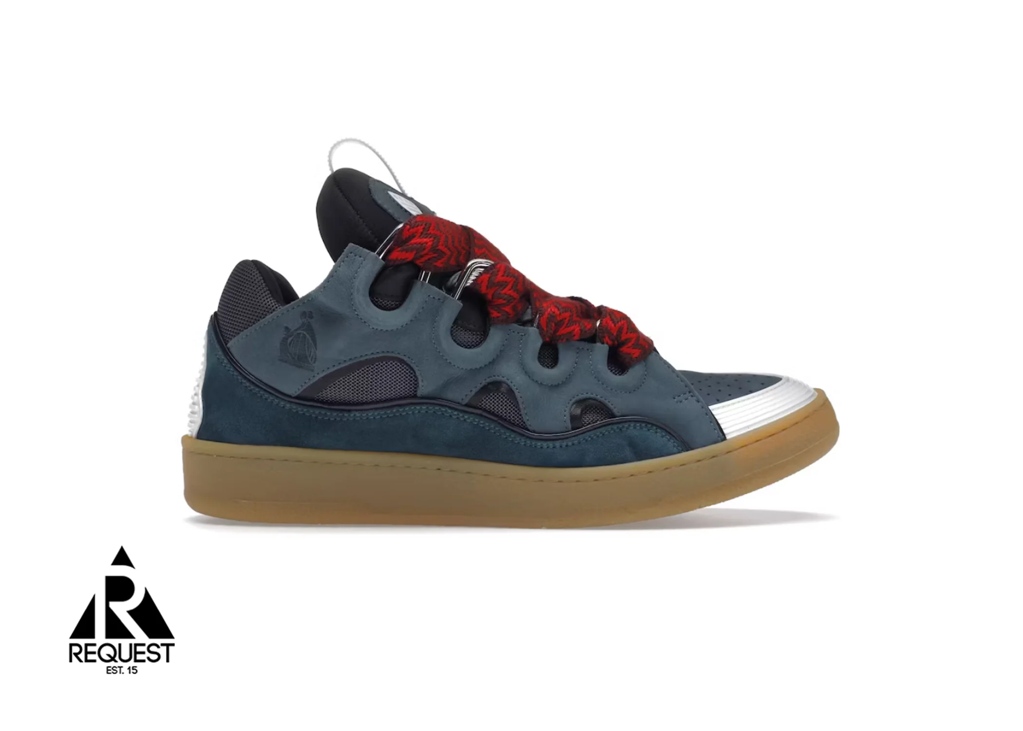 Leather Curb "Blue Grey"