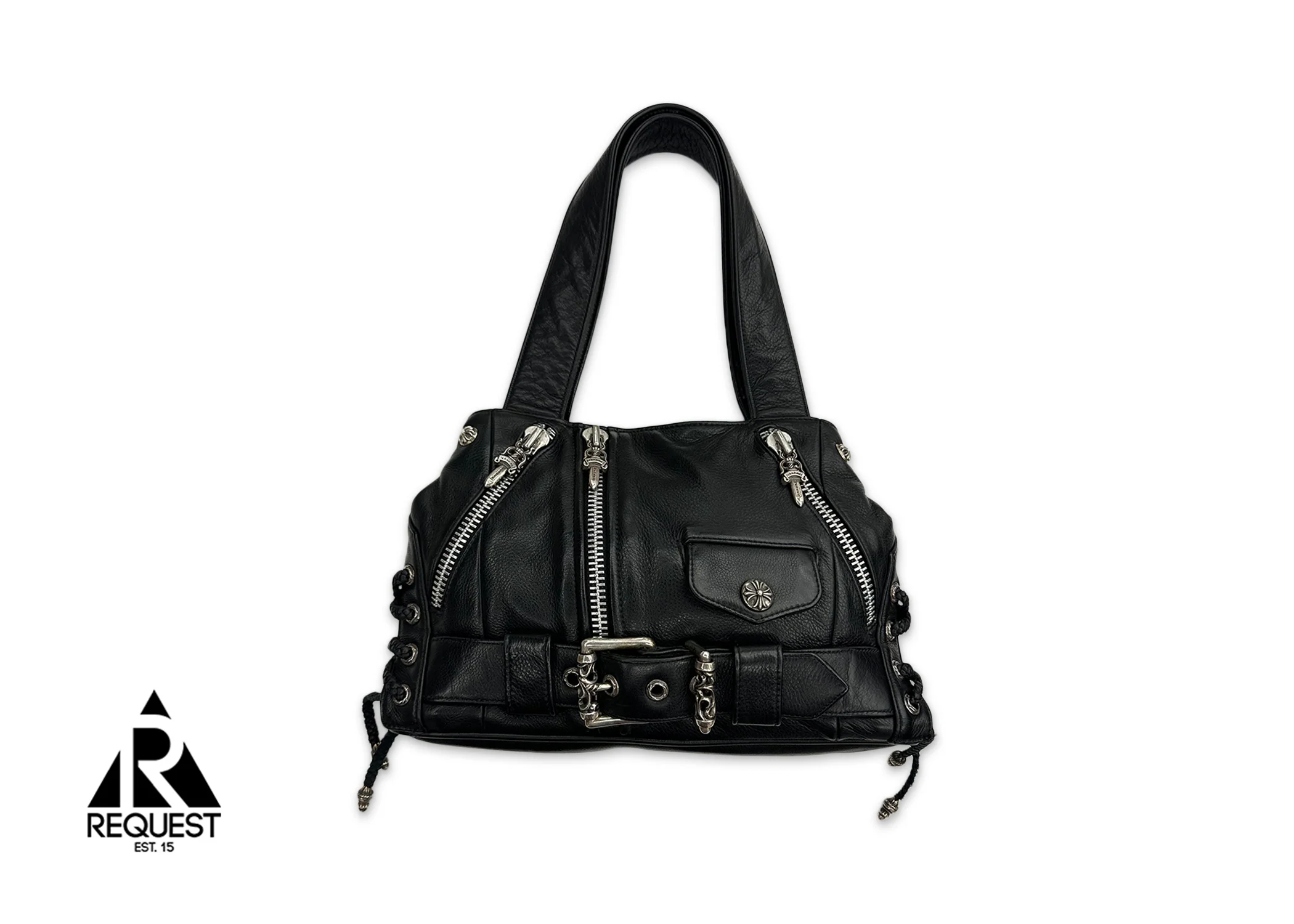 Leather JJ Dean Moto Shoulder Bag