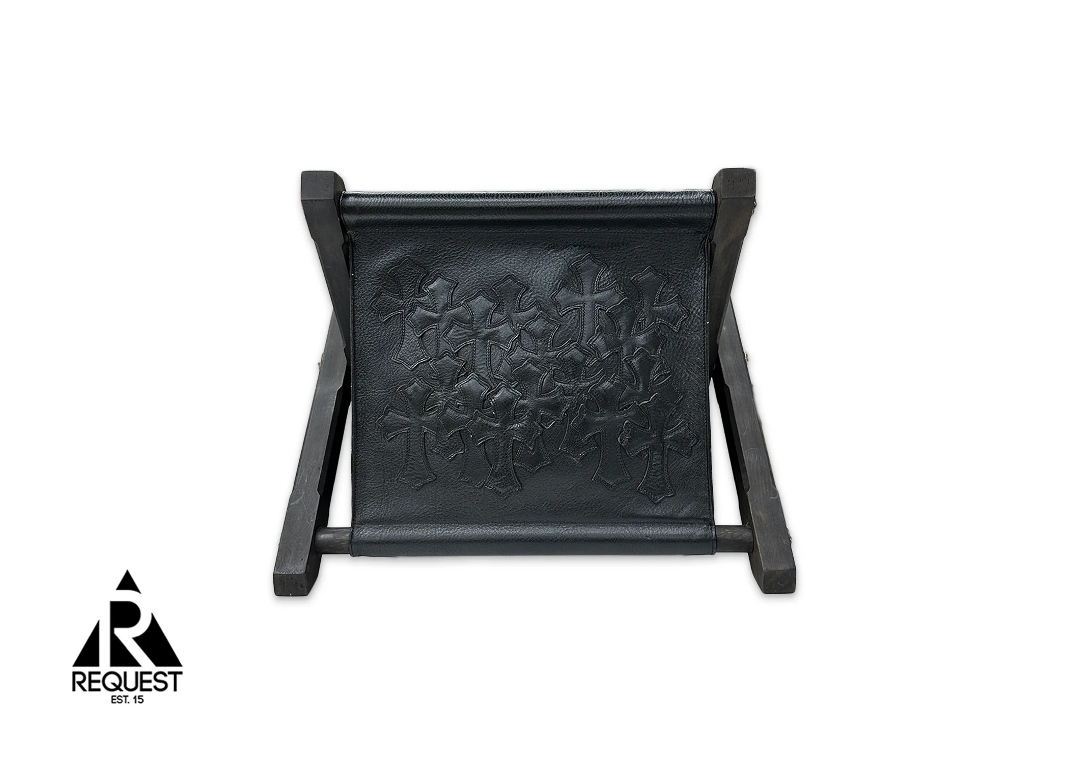Leather Magazine Holder w/ Black Crosses