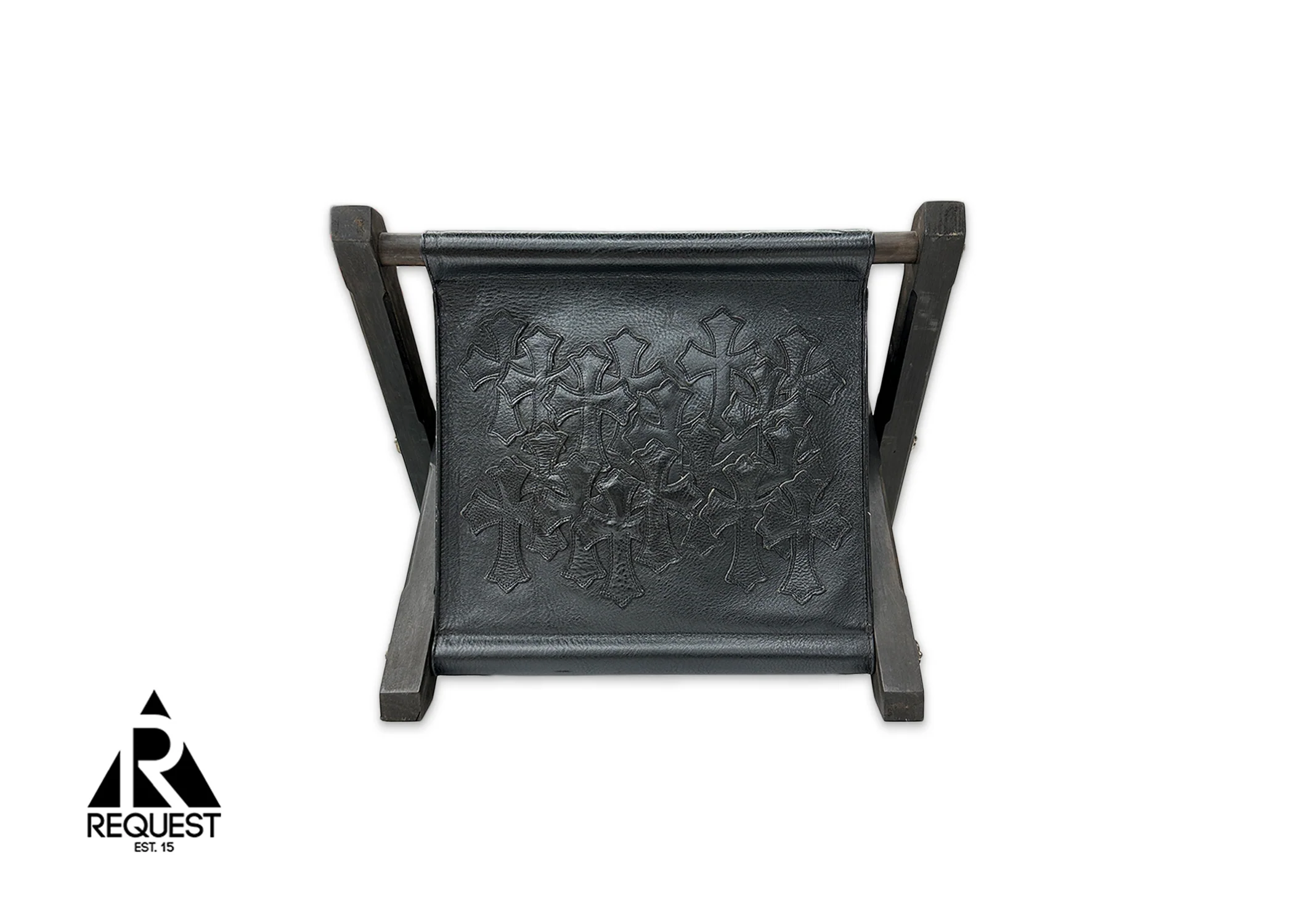 Leather Magazine Holder w/ Black Crosses - Image 2