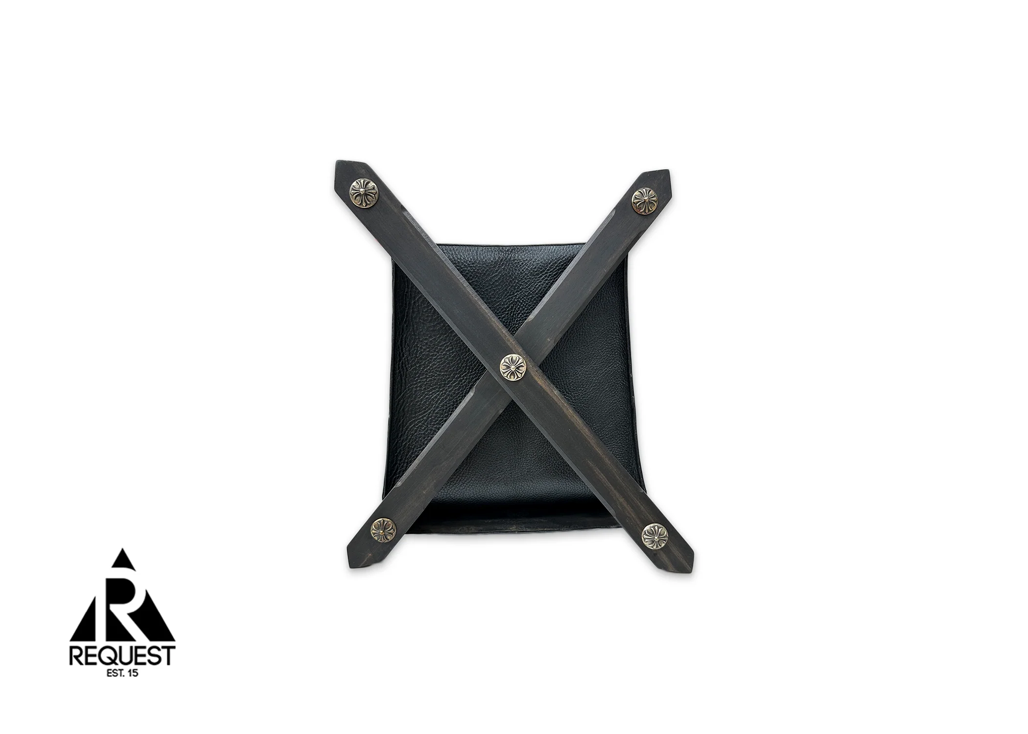 Leather Magazine Holder w/ Black Crosses - Image 4