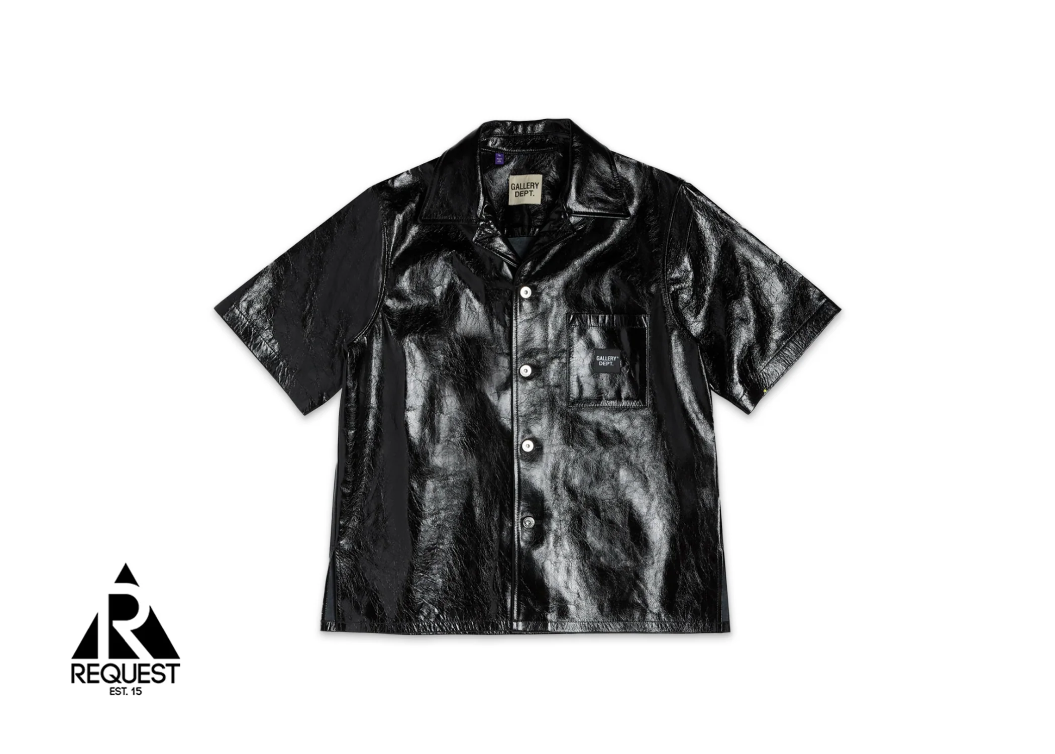 Leather Parker Shirt "Black"