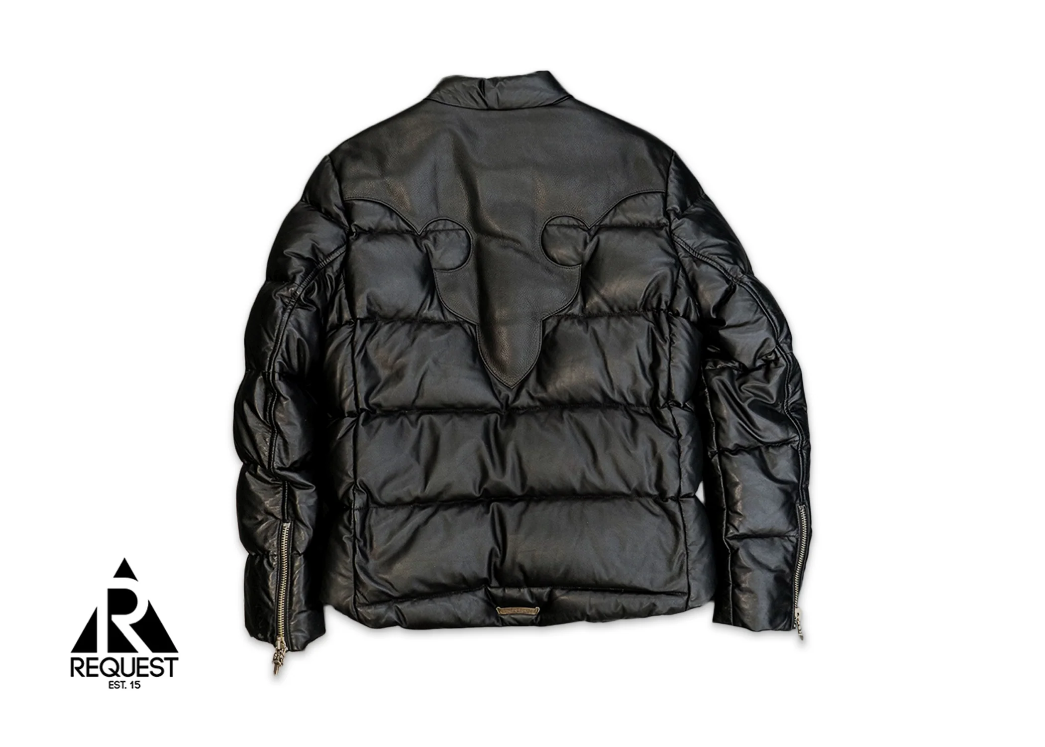 Leather Puffer Jacket - Image 2