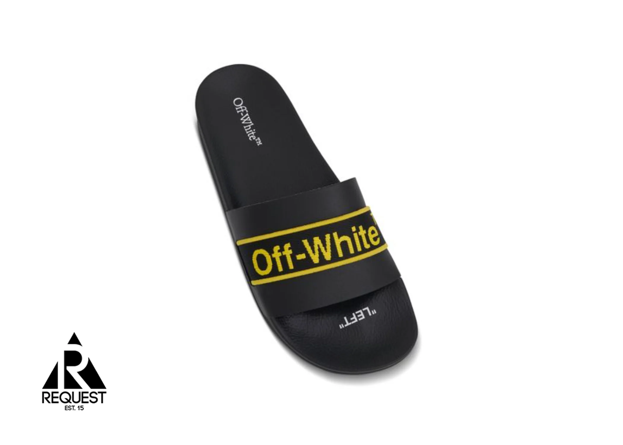 Leather Slides “Black and Yellow” - Image 2
