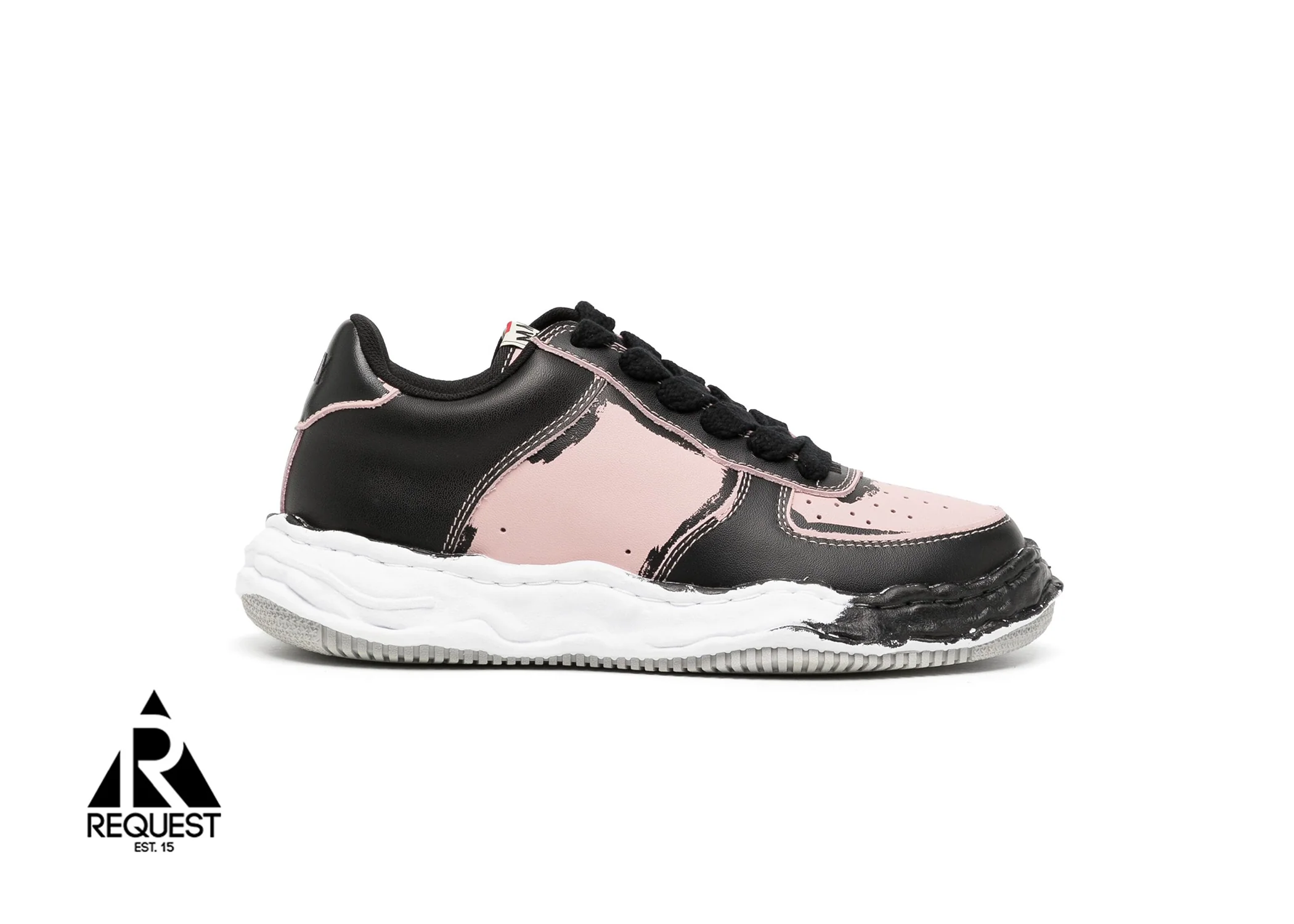 Leather Wayne Low "Black/Pink"