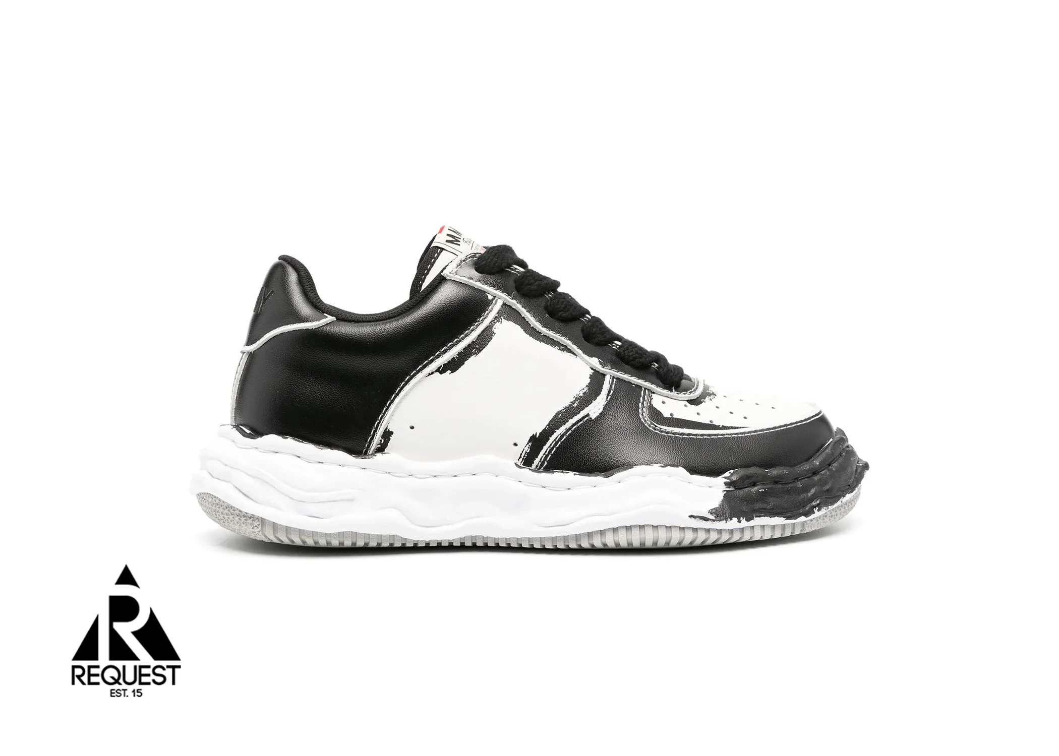 Leather Wayne Low "Black/White"