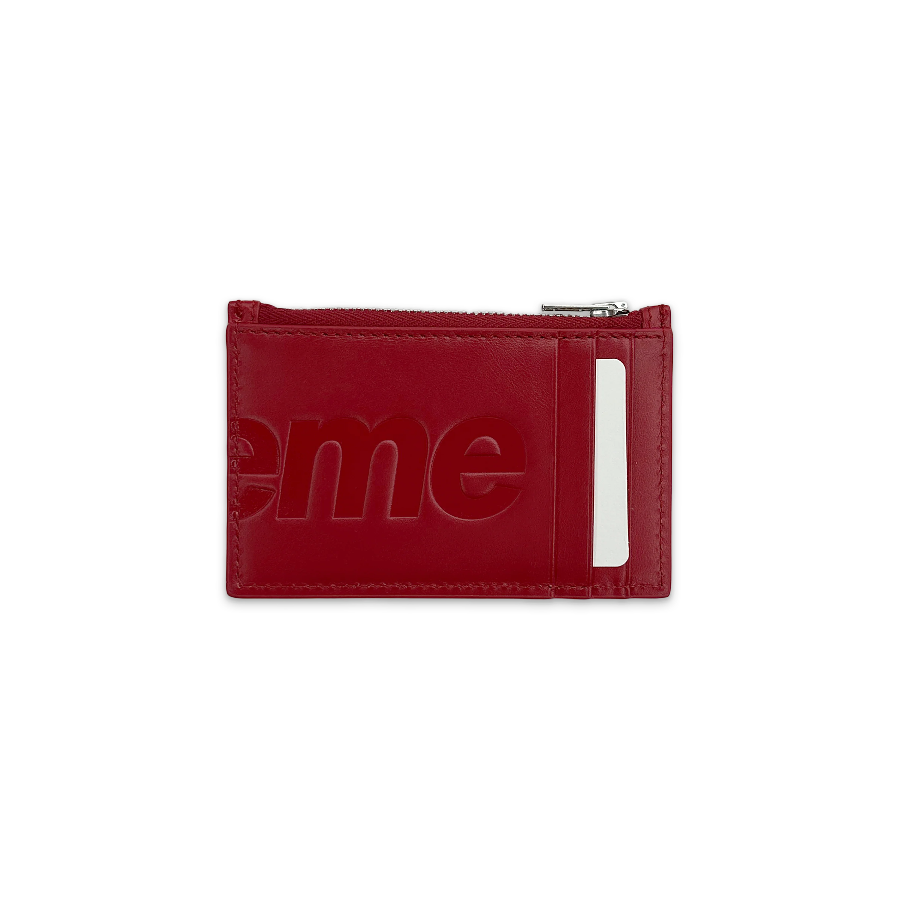 Leather Zip Card Holder "Red" - Image 2