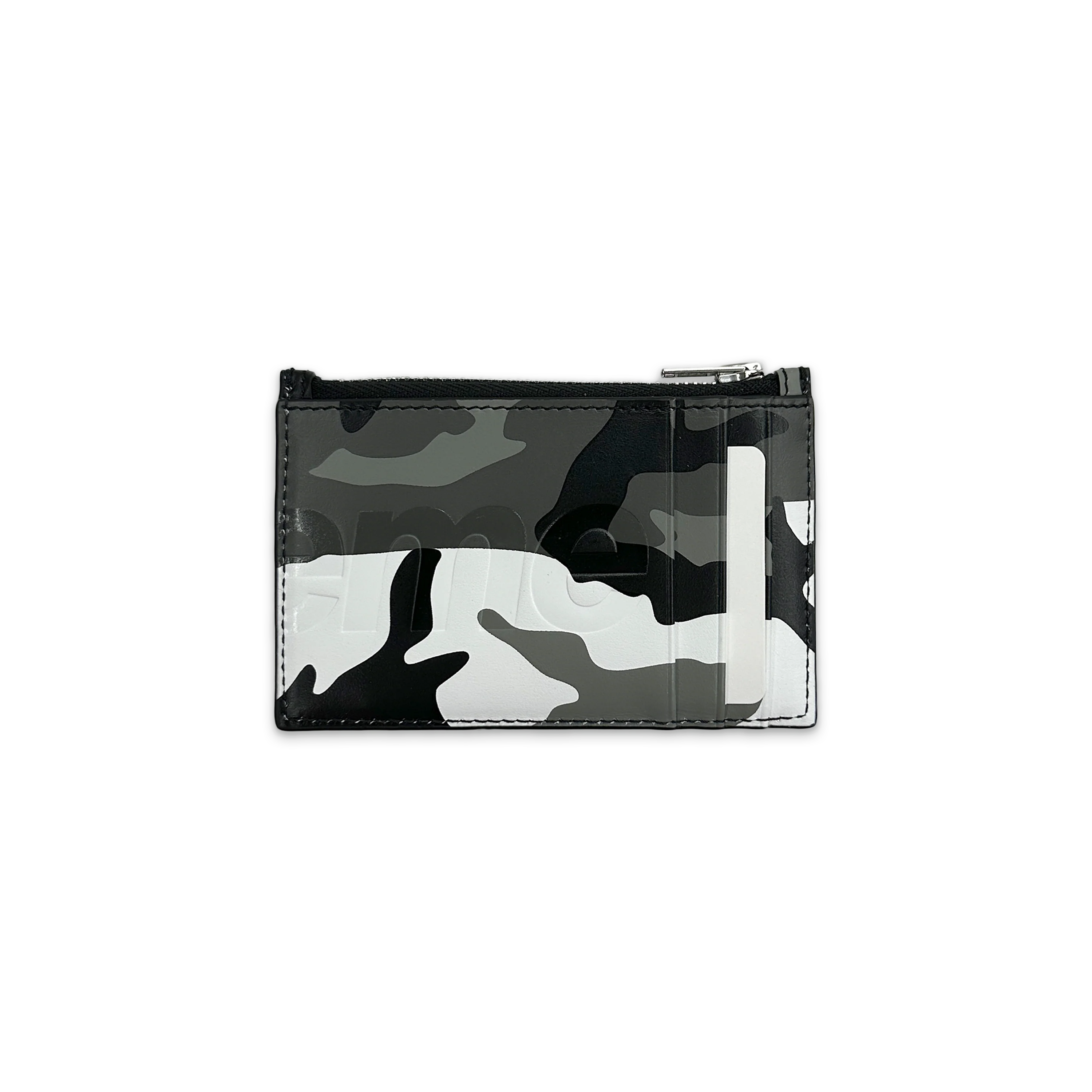 Leather Zip Card Holder "Snow Camo" - Image 2