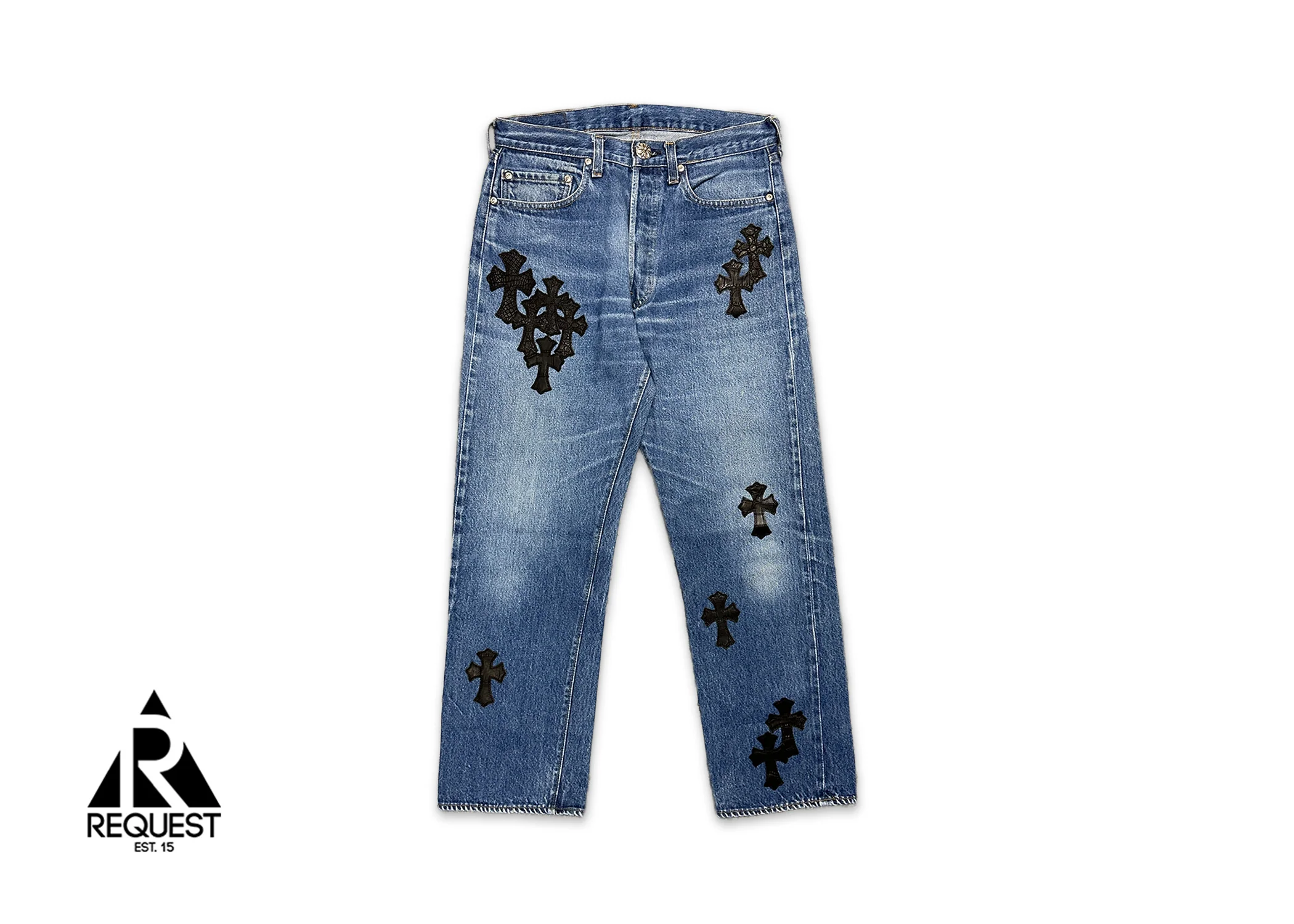 Levi's 501 Indigo Denim "Black Alligator Crosses"