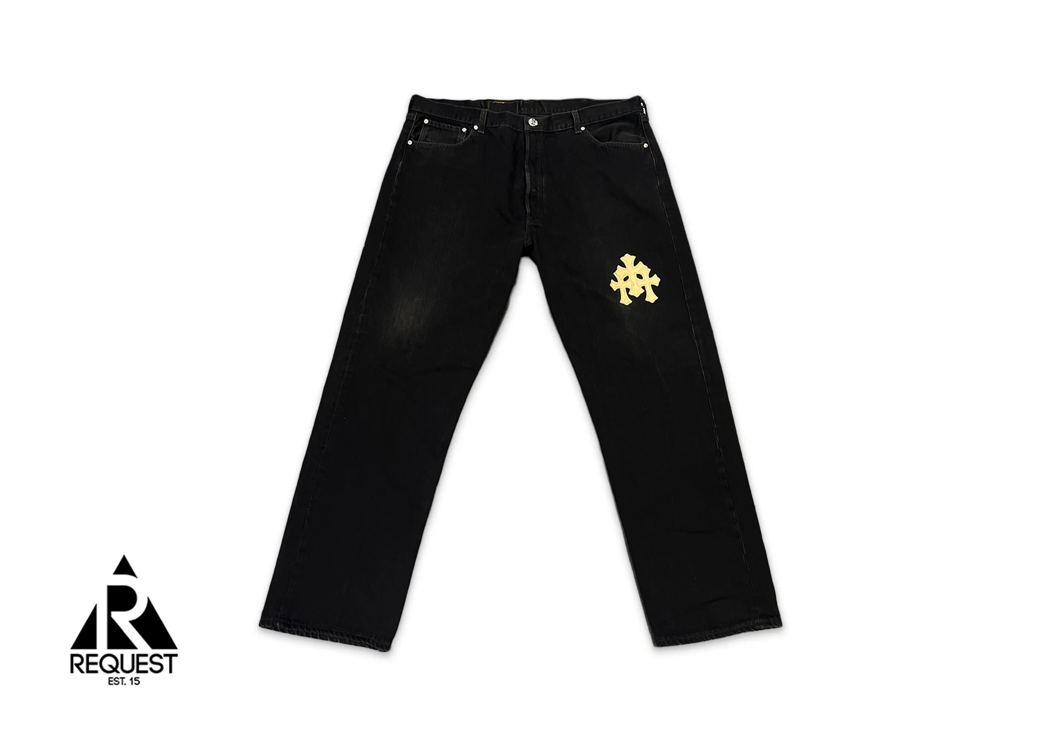 Levi's Black Denim "Gold Crosses"