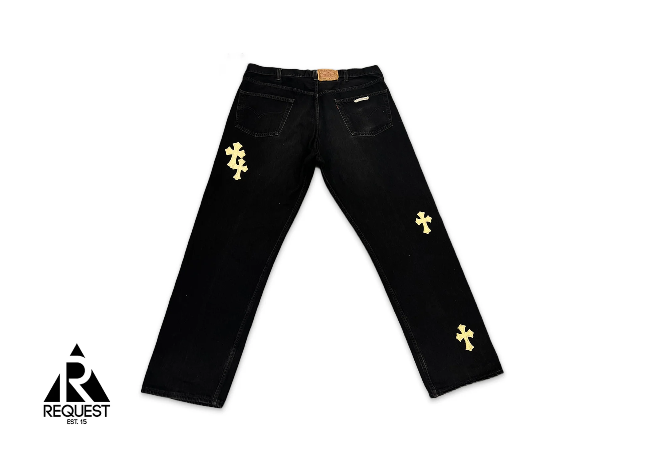 Levi's Black Denim "Gold Crosses" - Image 2