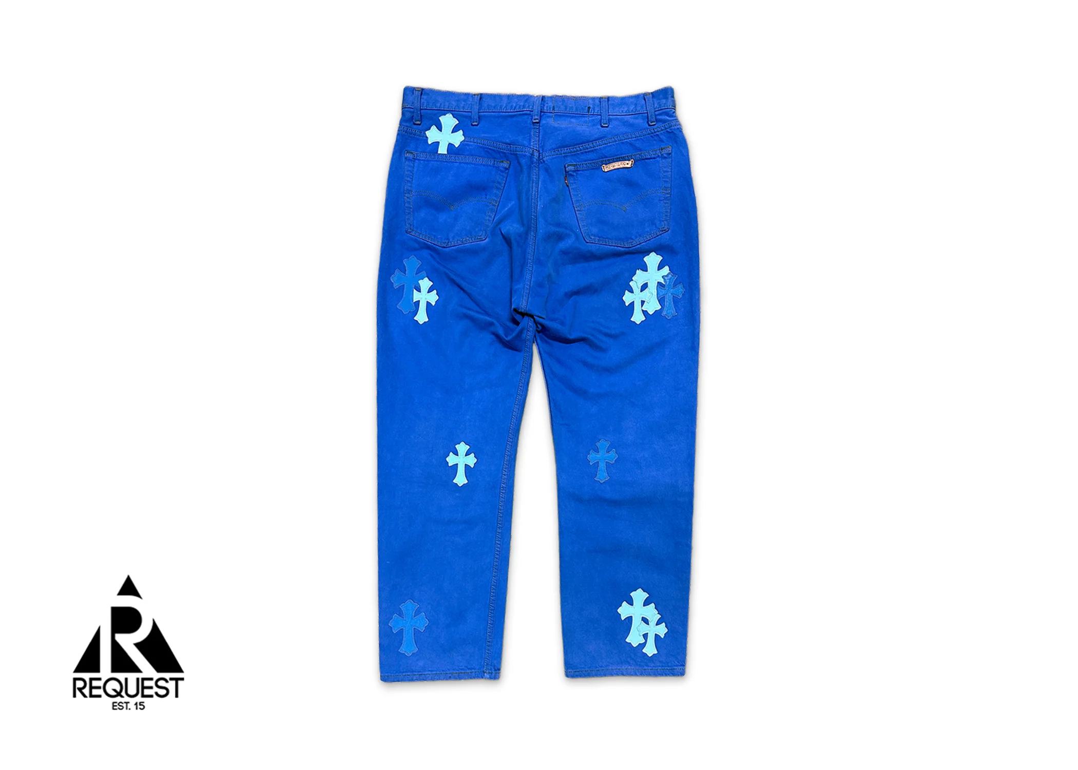 Levi's Blue Denim "Blue & Light Blue Crosses" - Image 2