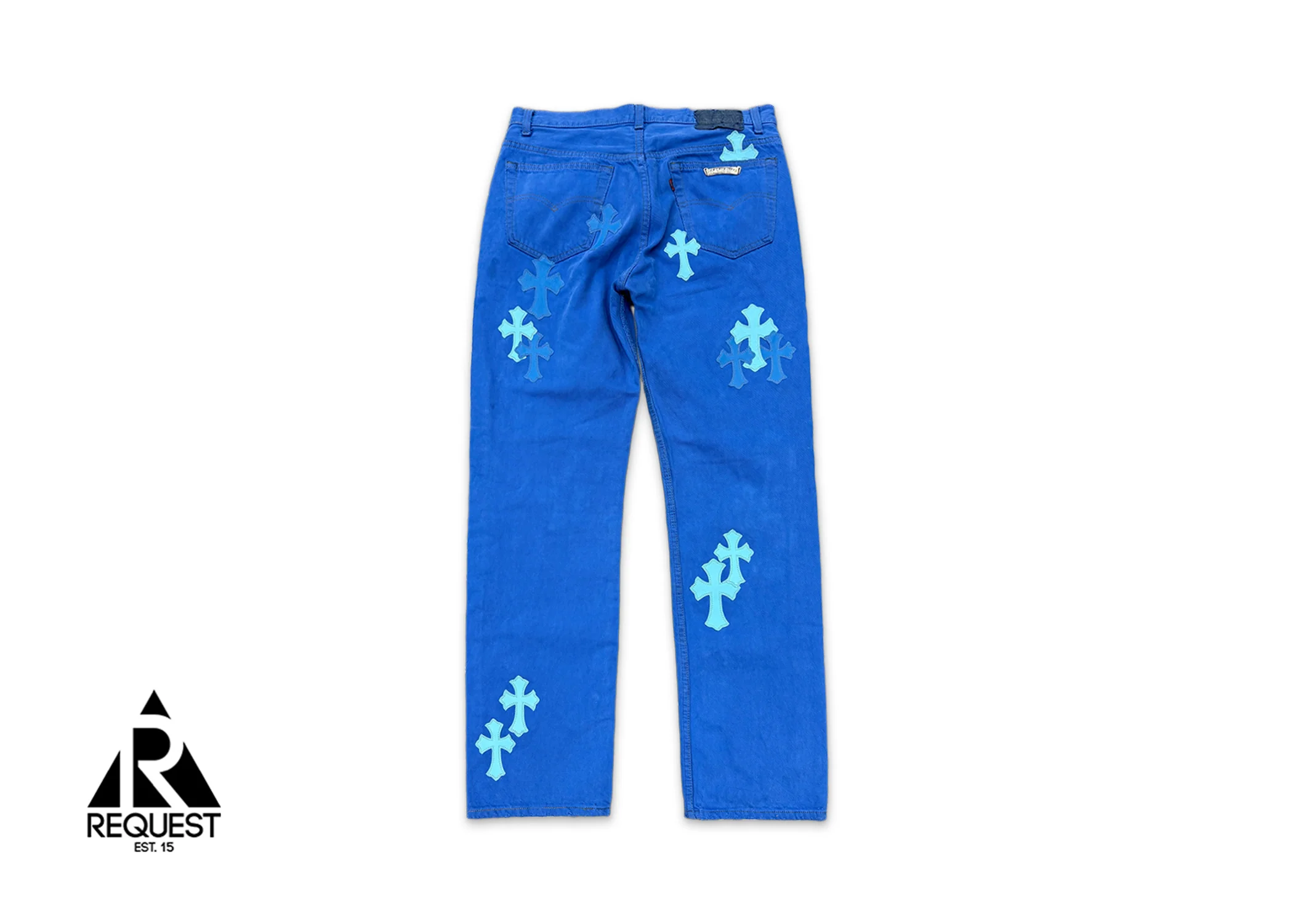 Levi's Blue Denim London Exclusive "Blue & Light Blue Crosses" - Image 2