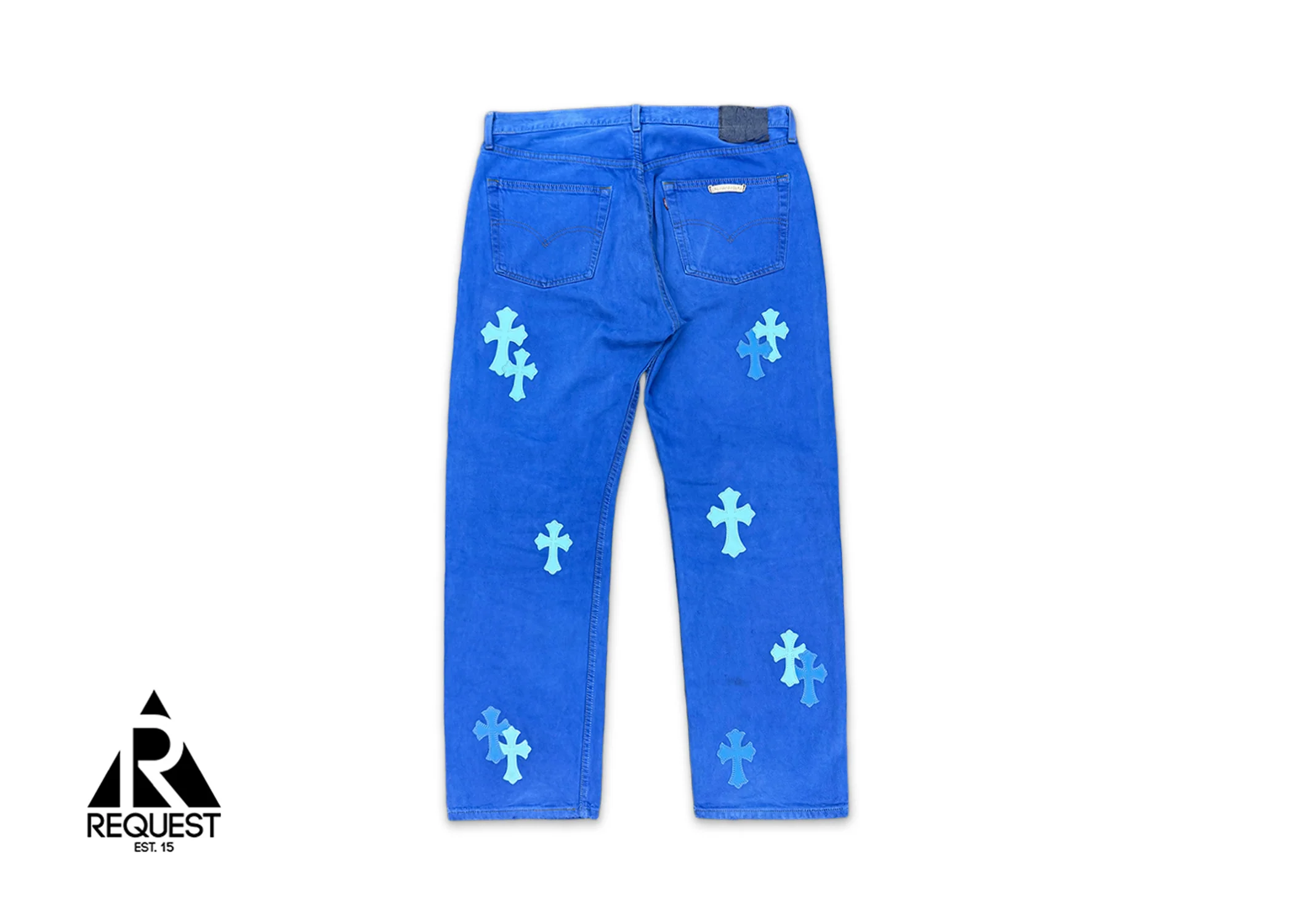 Levi's Blue Denim London Exclusive "Blue & Light Blue Crosses" - Image 2