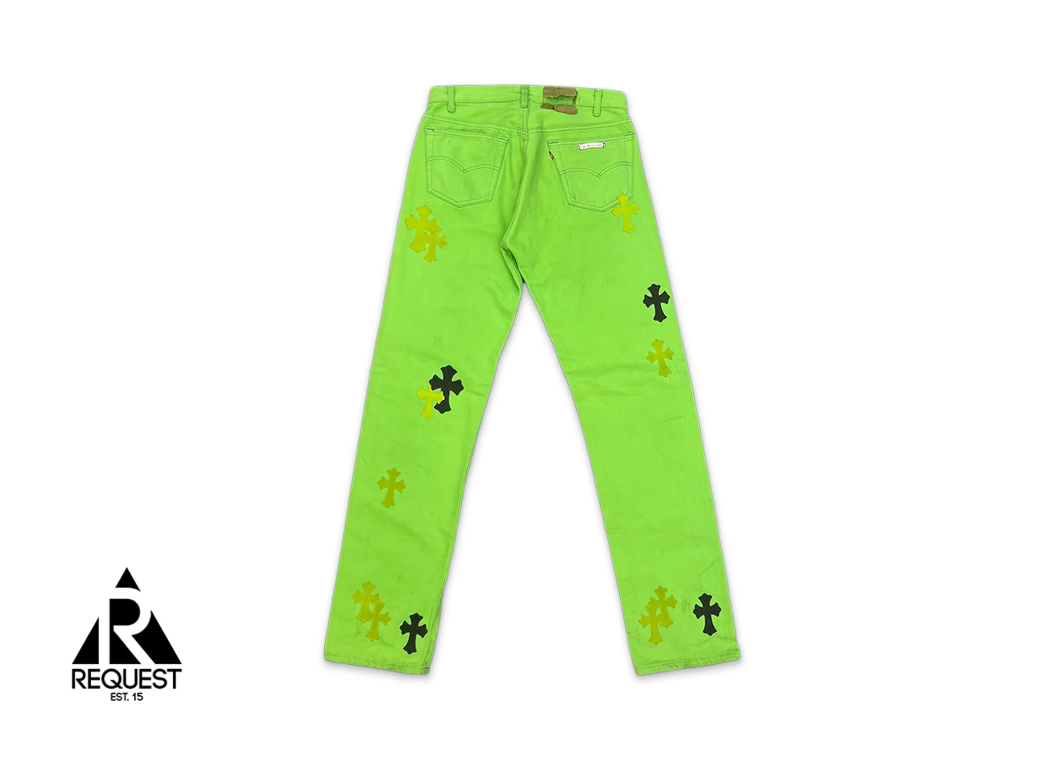 Levi's Green Denim "Green & Black Crosses" - Image 2