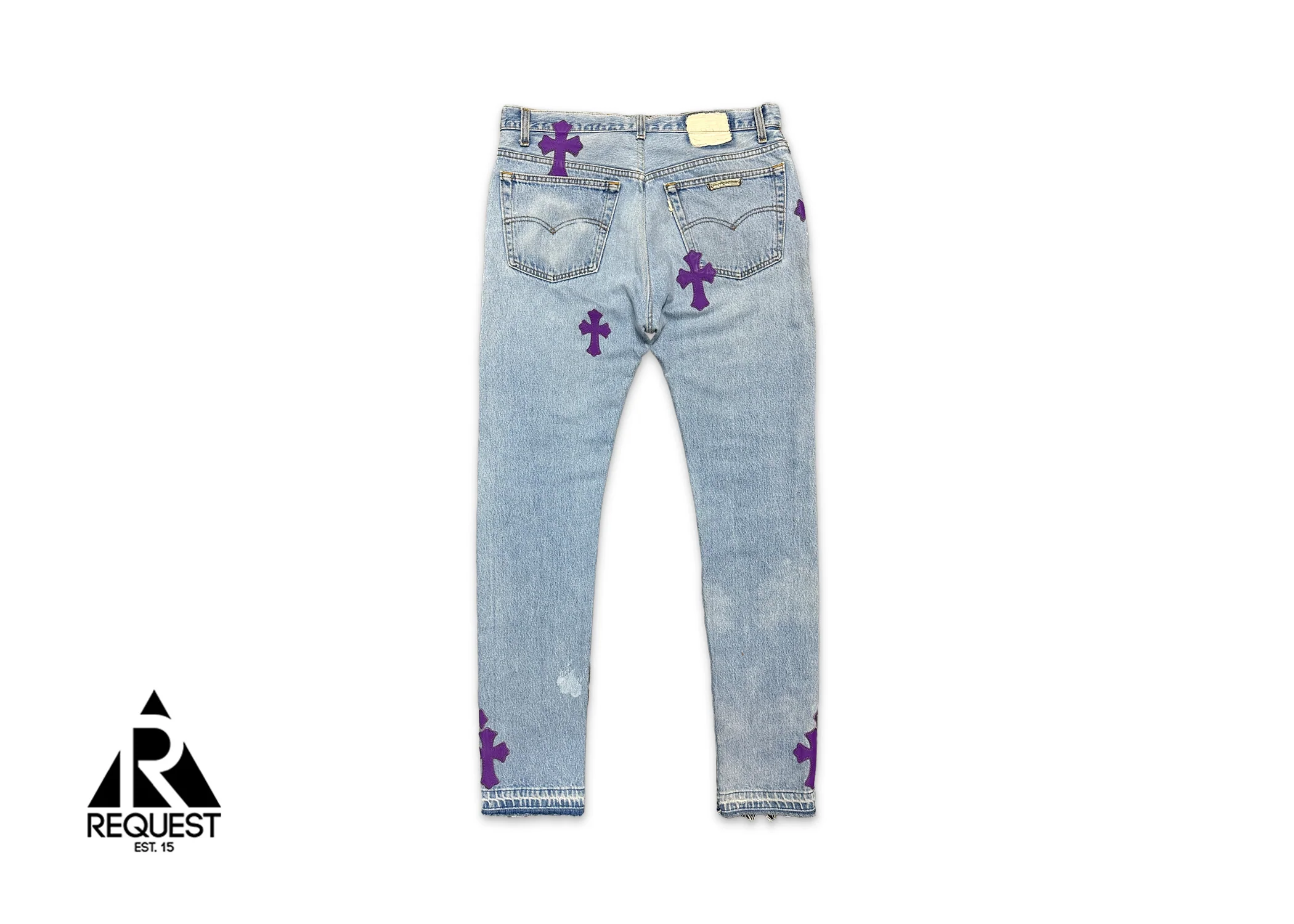 Levi's Light Wash 1/1 Denim "Purple Crosses" - Image 2