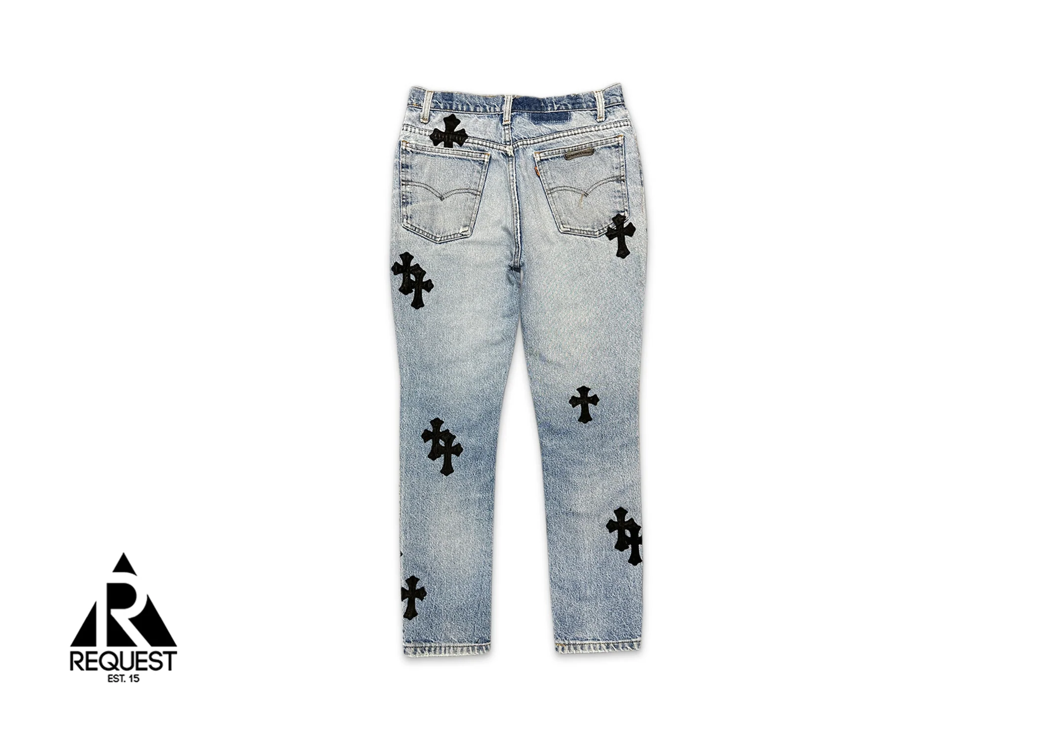 Levi's Light Wash Denim "Black Crosses" - Image 2