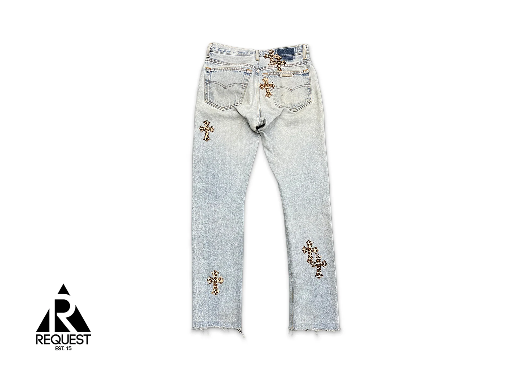Levi's Light Wash Denim "Leopard Crosses" - Image 2
