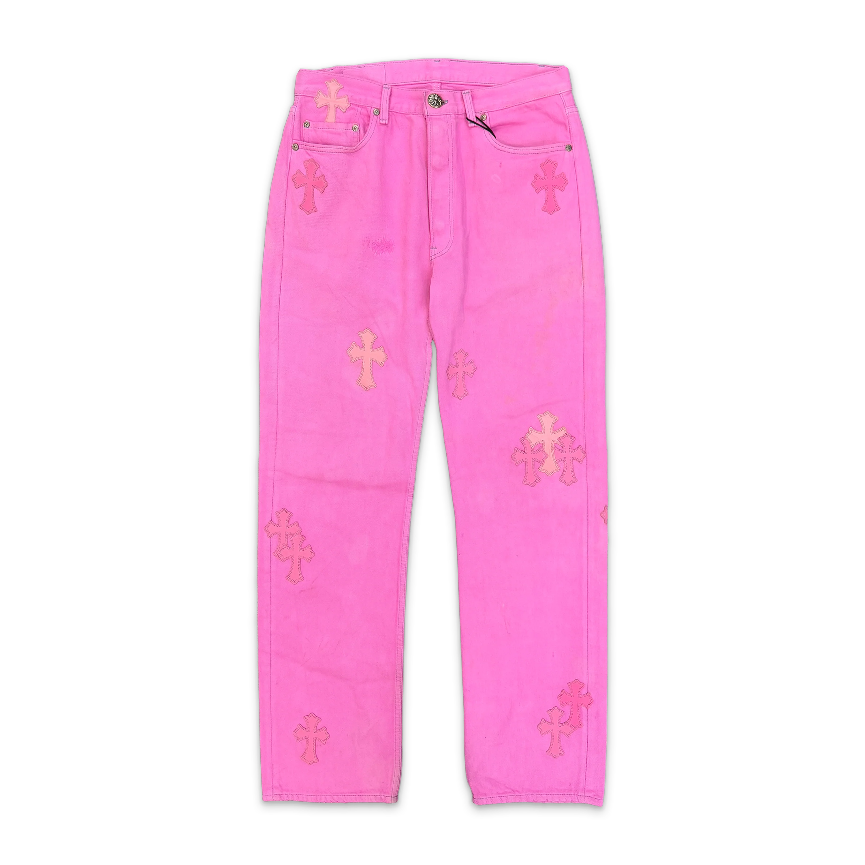 Levi's Pink Denim Jeans “Pink Crosses”