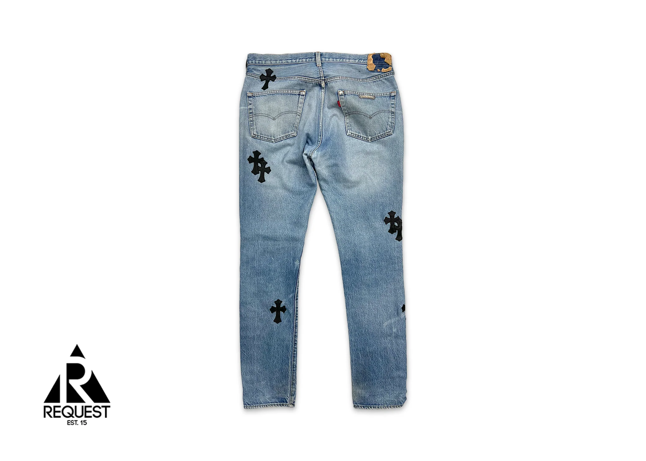 Light Wash Levi's Denim "Black Crosses" - Image 2
