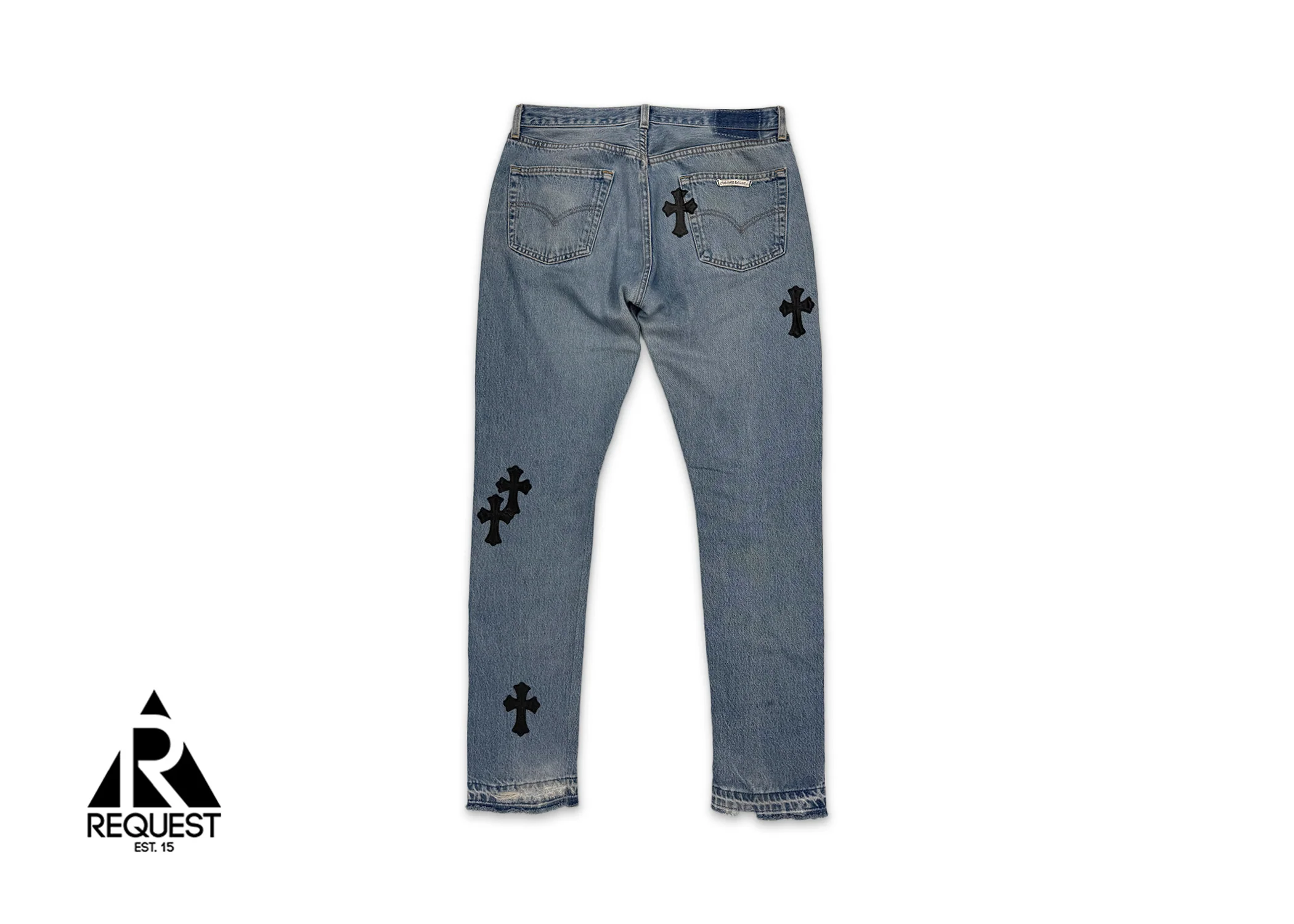 Light Wash Levi's Denim "Black Crosses" - Image 2