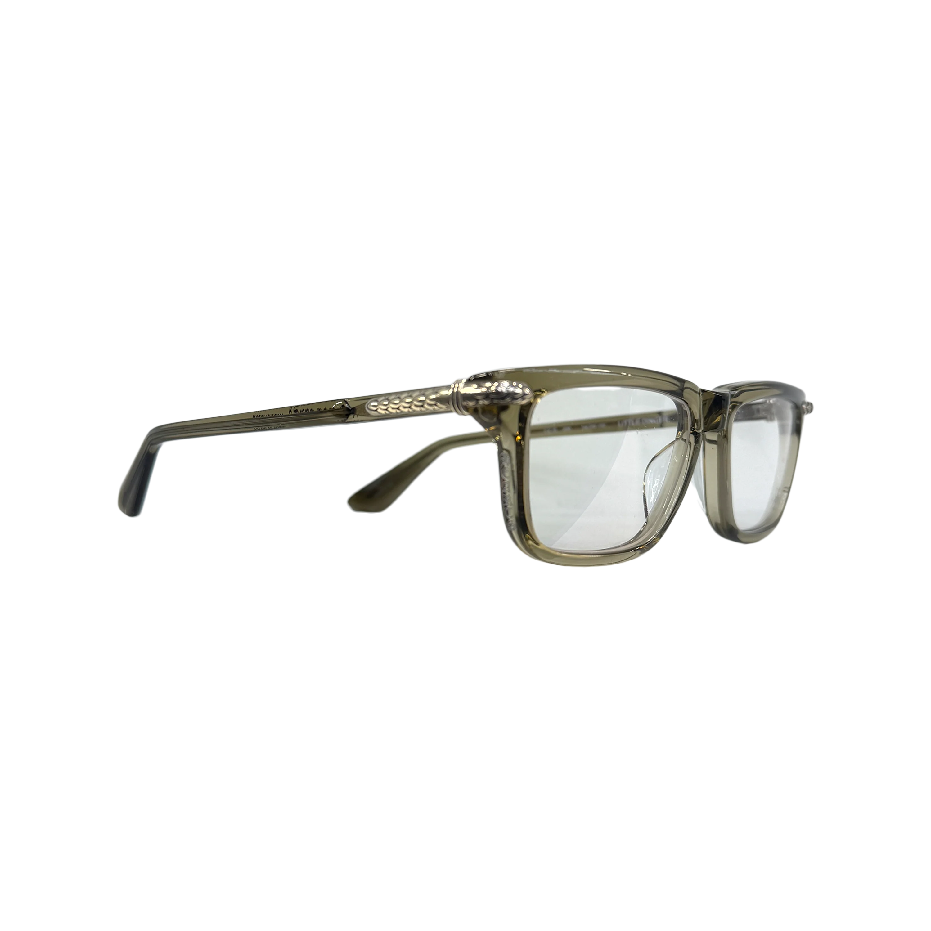 Little Dinger Glasses "Translucent Brown/Silver" - Image 2