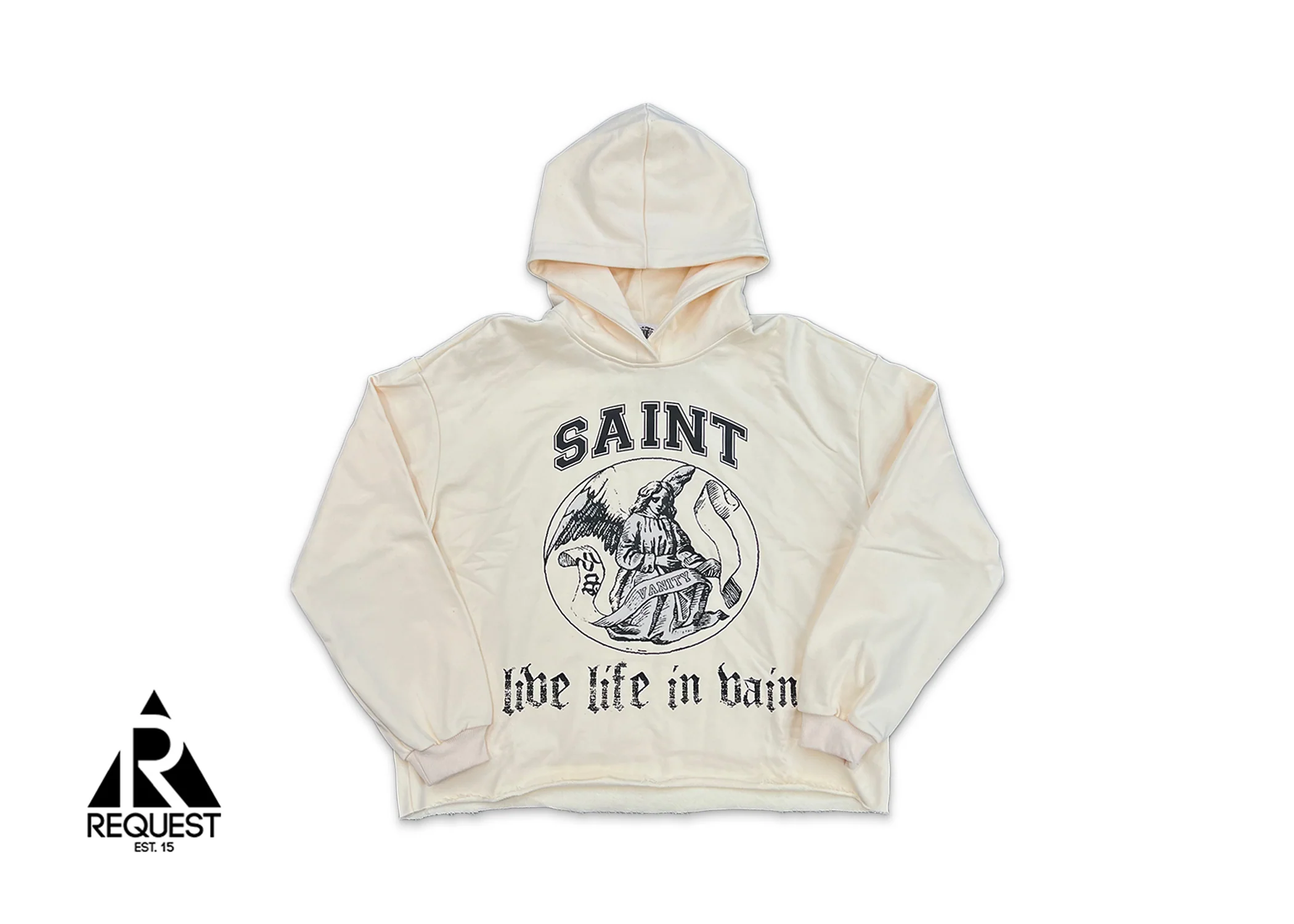 Live Life In Vain Hoodie "Cream"