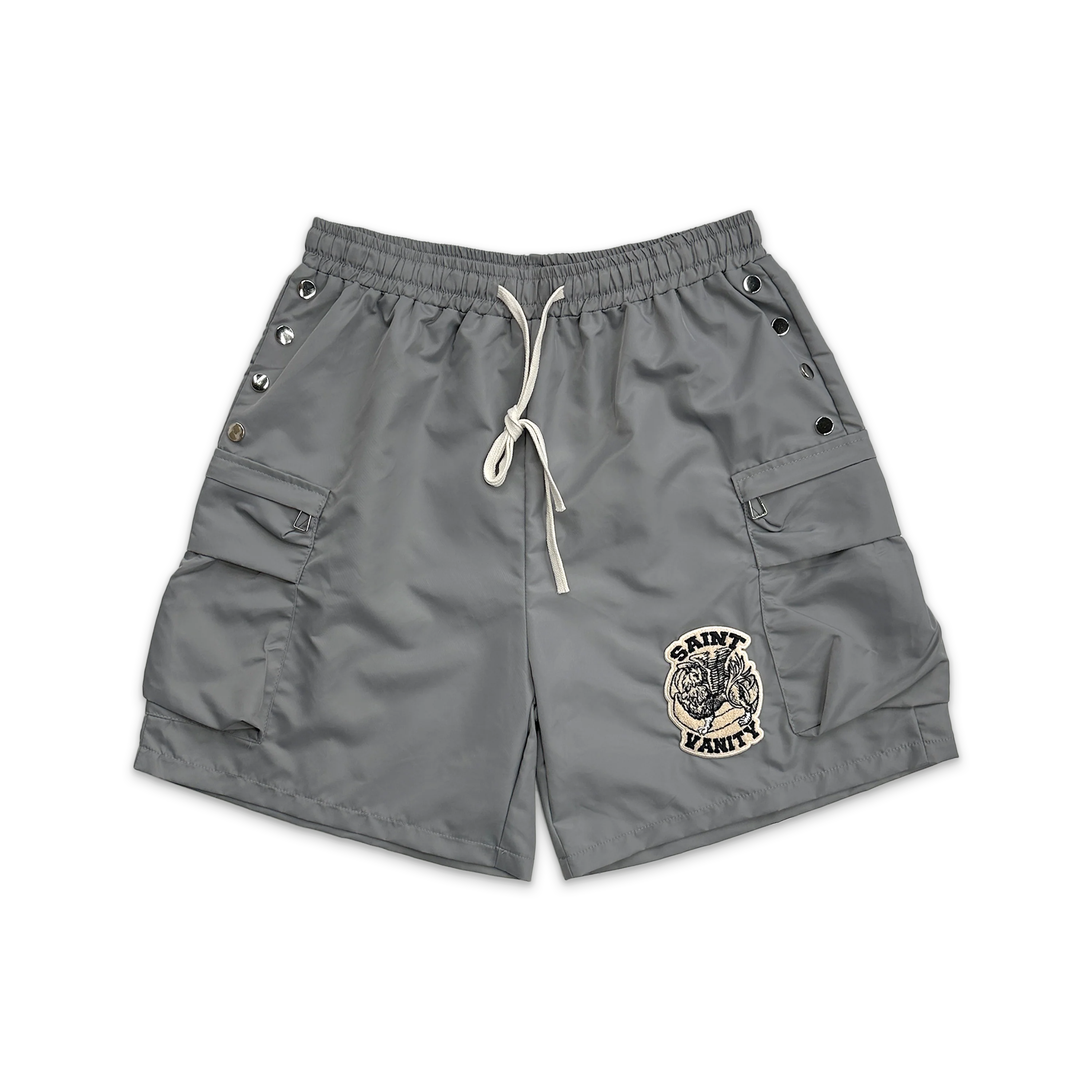 Logo Cargo Nylon Shorts "Grey"