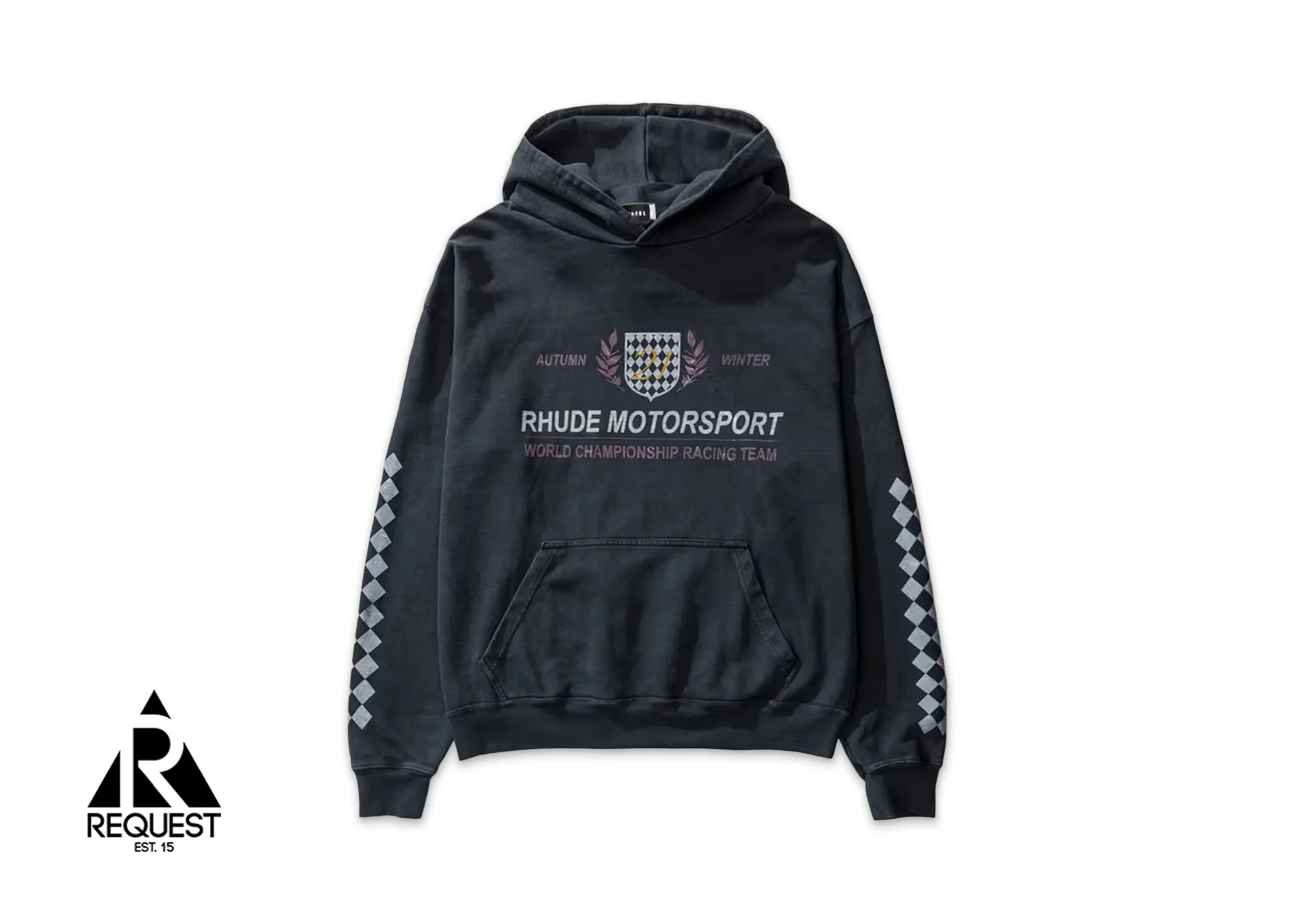 Logo Motorsport Hoodie "Washed Black"
